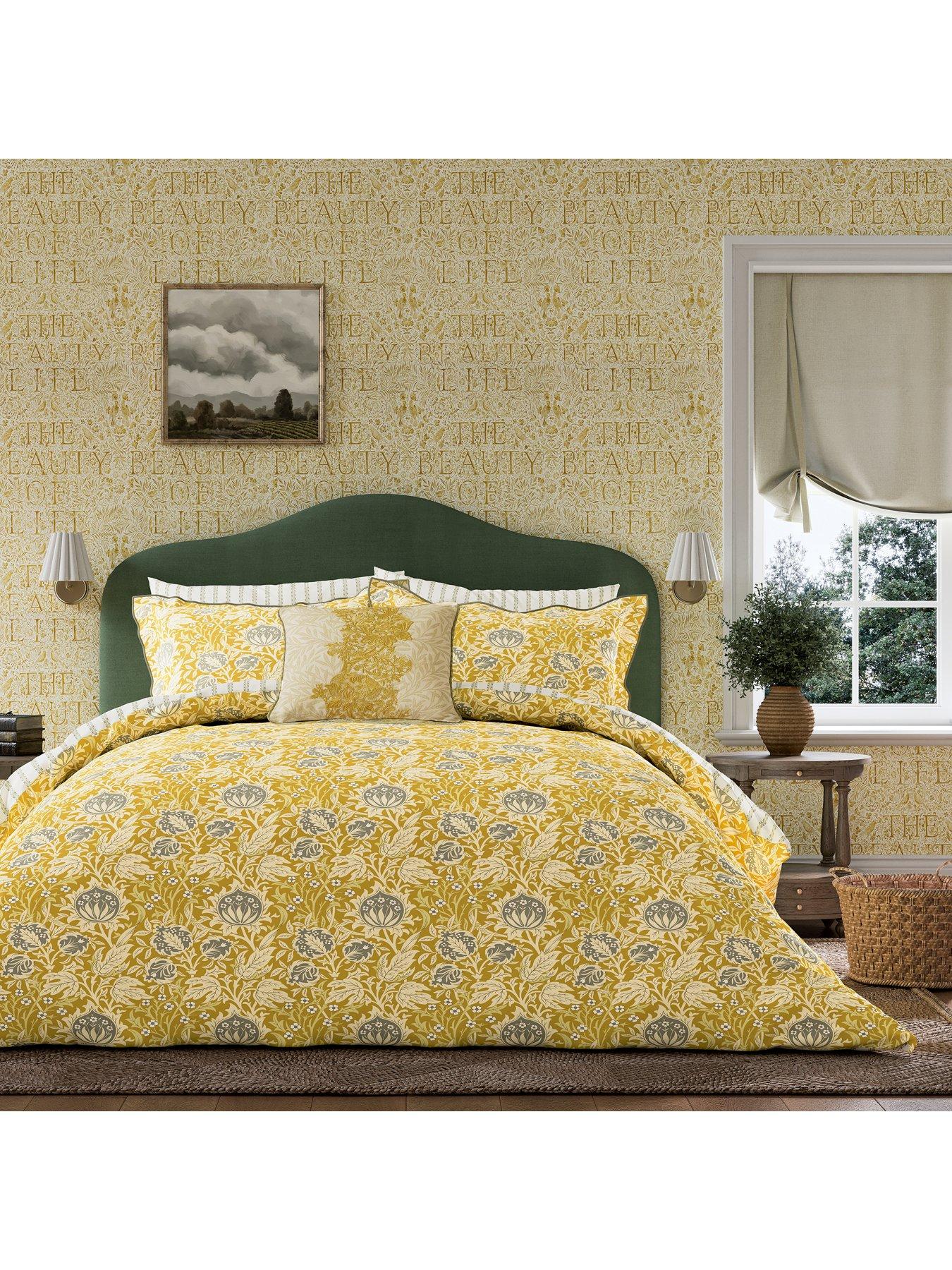 Image 3 of 5 of Morris & Co Elmcote Cover Set 100% Cotton Sunflower