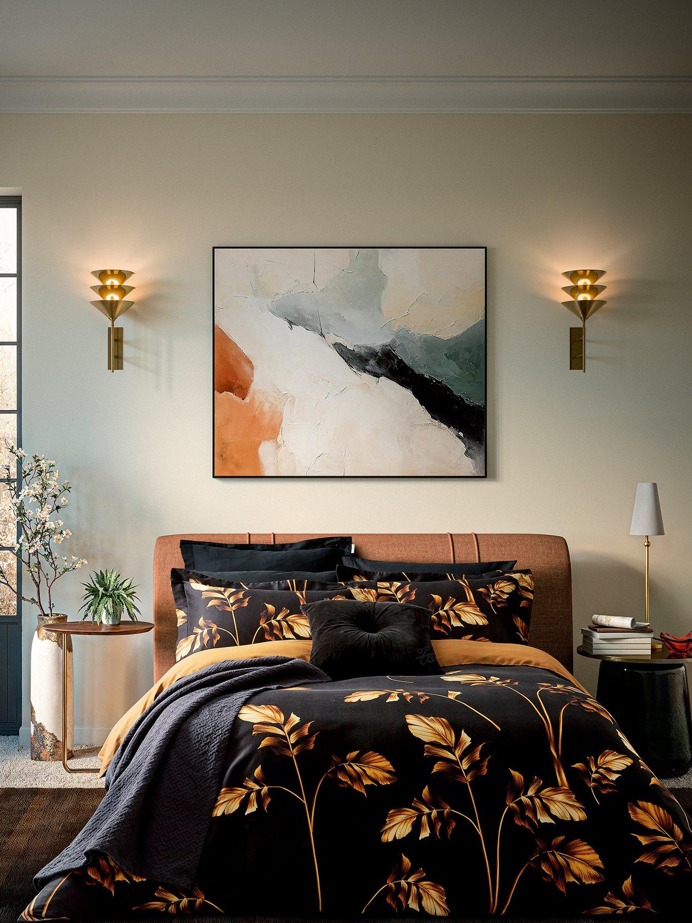 Ted Baker Gilded Floral Duvet Cover Set Black