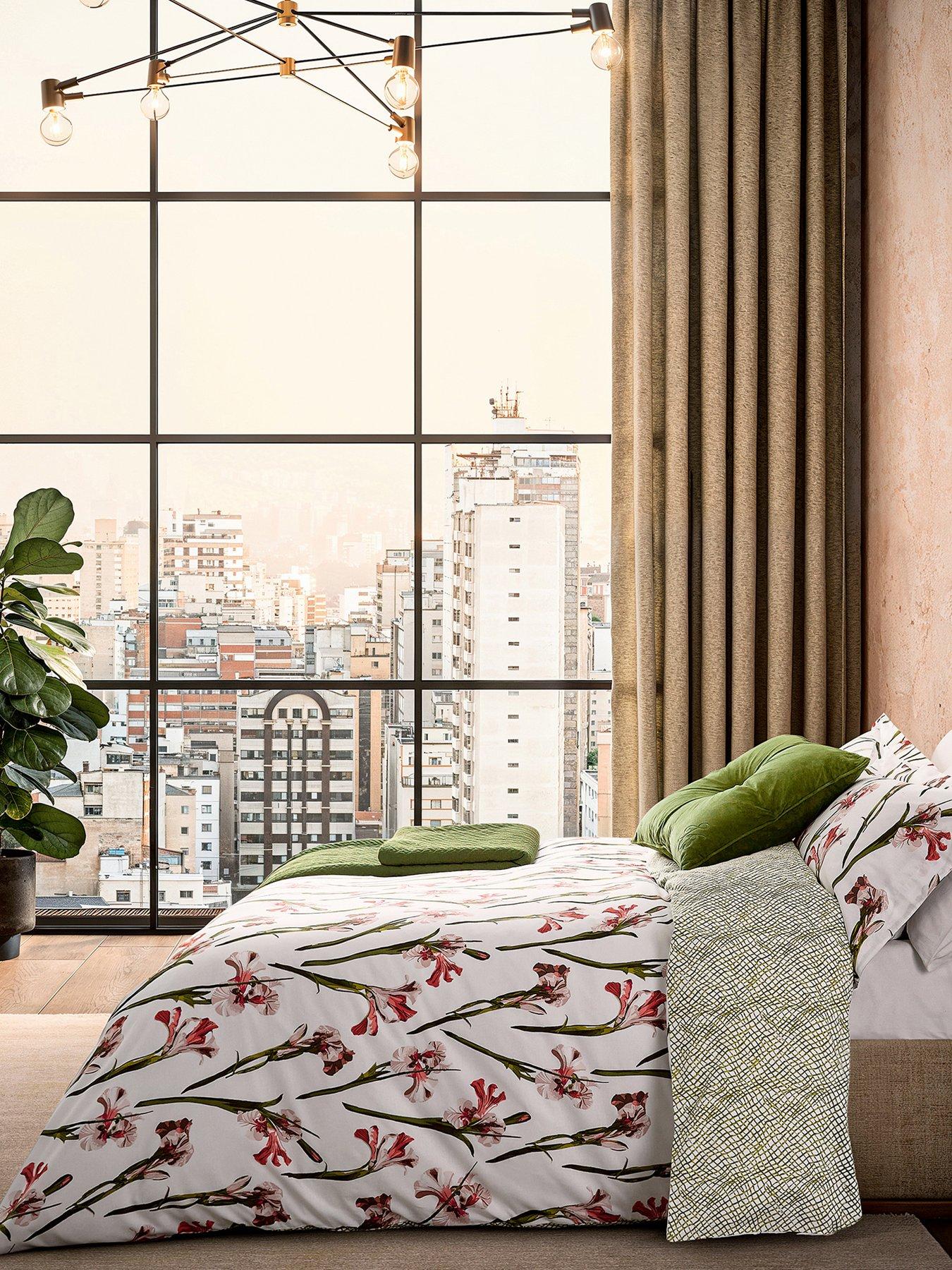 Image 1 of 6 of Ted Baker Wild Iris Cover Set 100% Cotton Multi