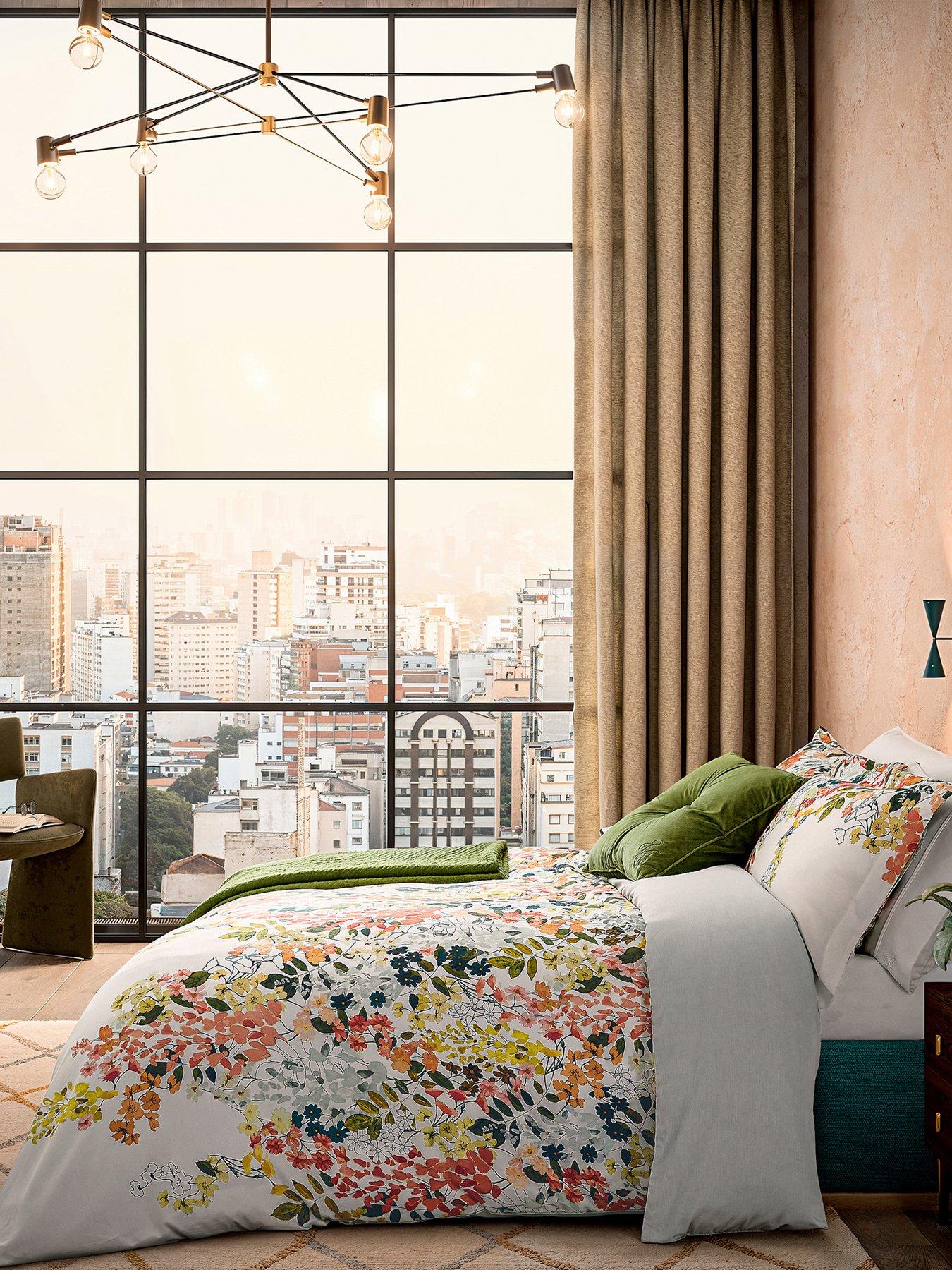 Image 1 of 5 of Ted Baker Wisteria Cover Set 100% Cotton Multi
