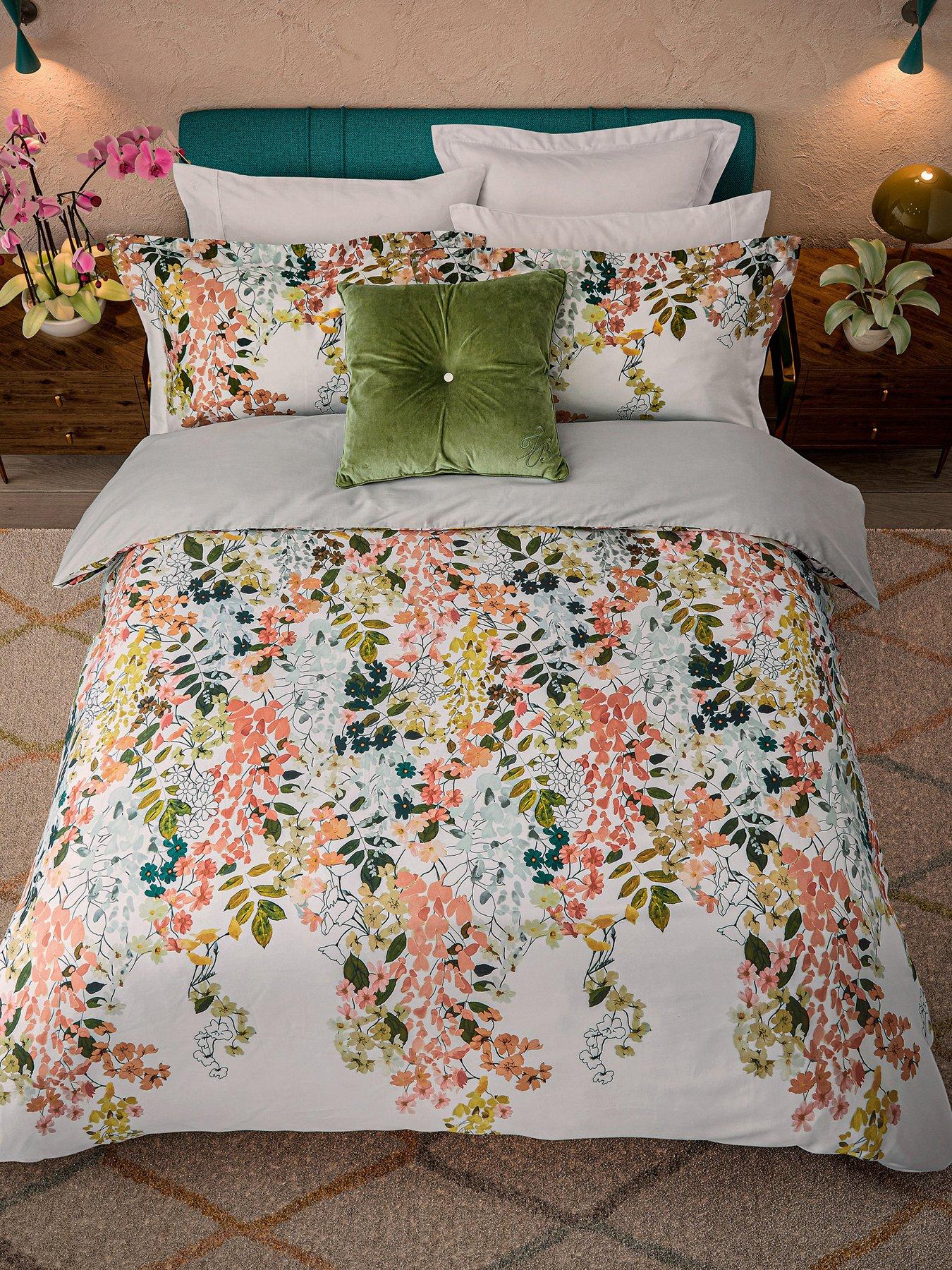 Image 4 of 5 of Ted Baker Wisteria Cover Set 100% Cotton Multi