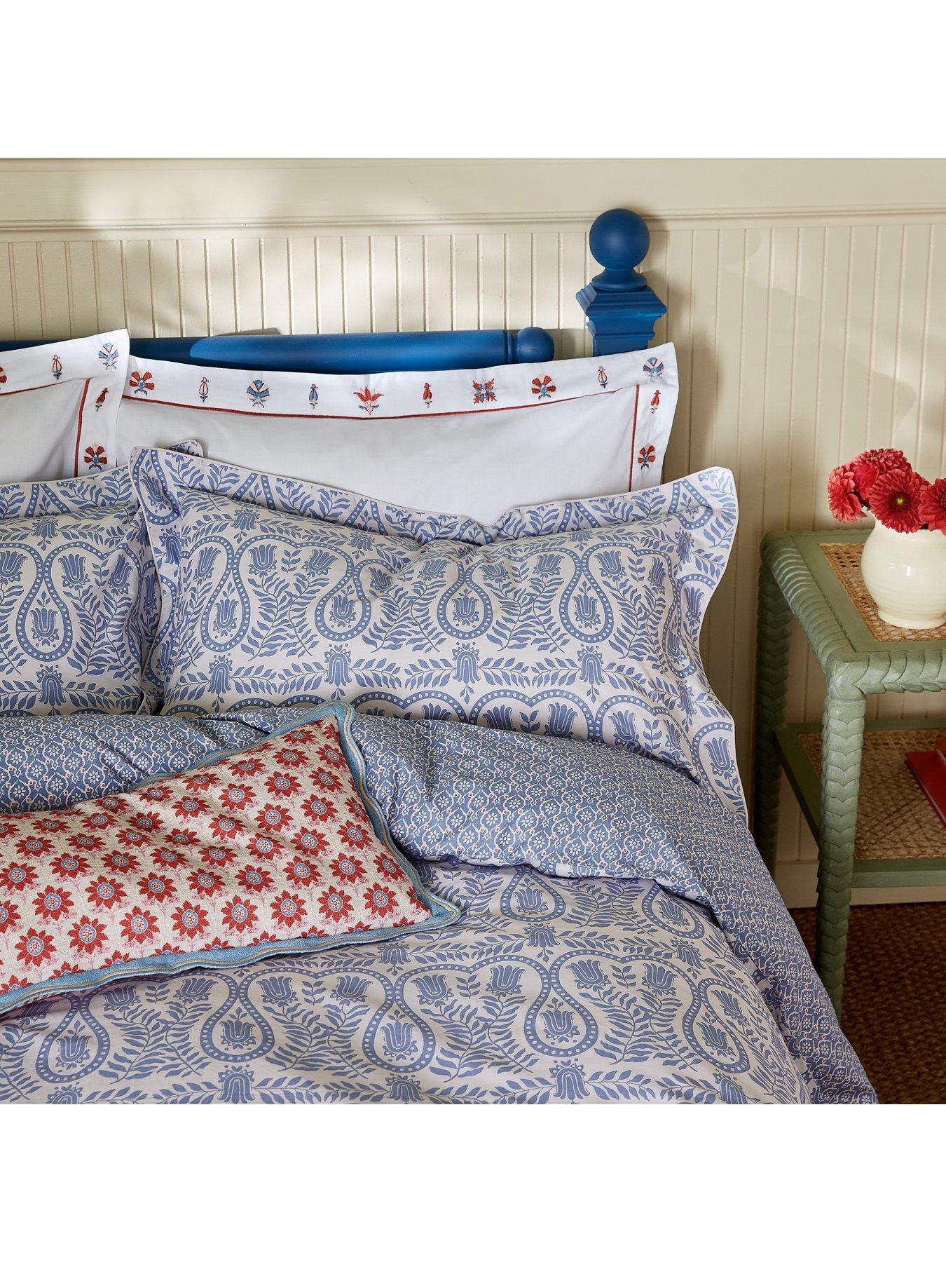 Image 3 of 5 of Joules Wandering Indienne Cover Set 100% Cotton Blue