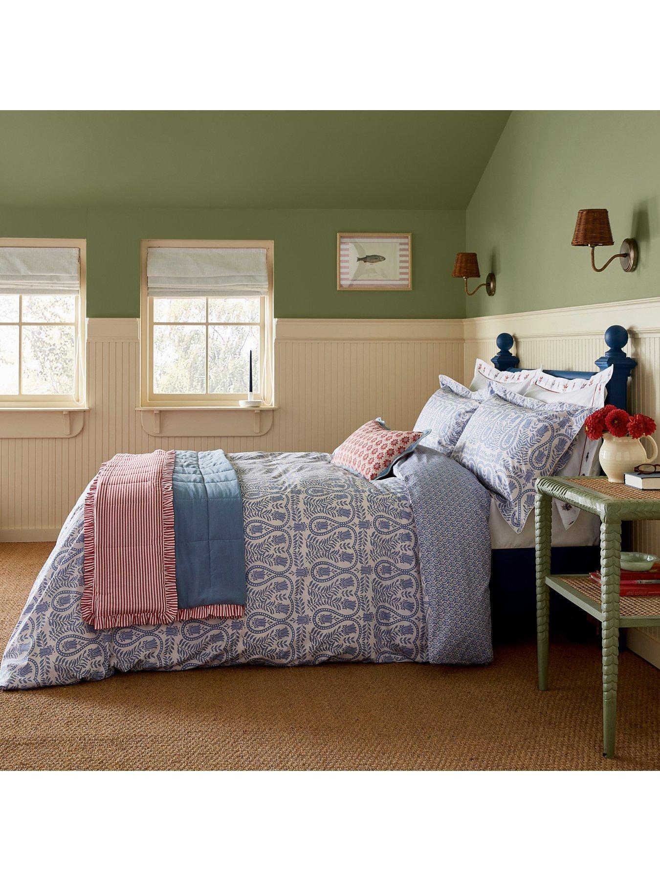 Image 4 of 5 of Joules Wandering Indienne Cover Set 100% Cotton Blue