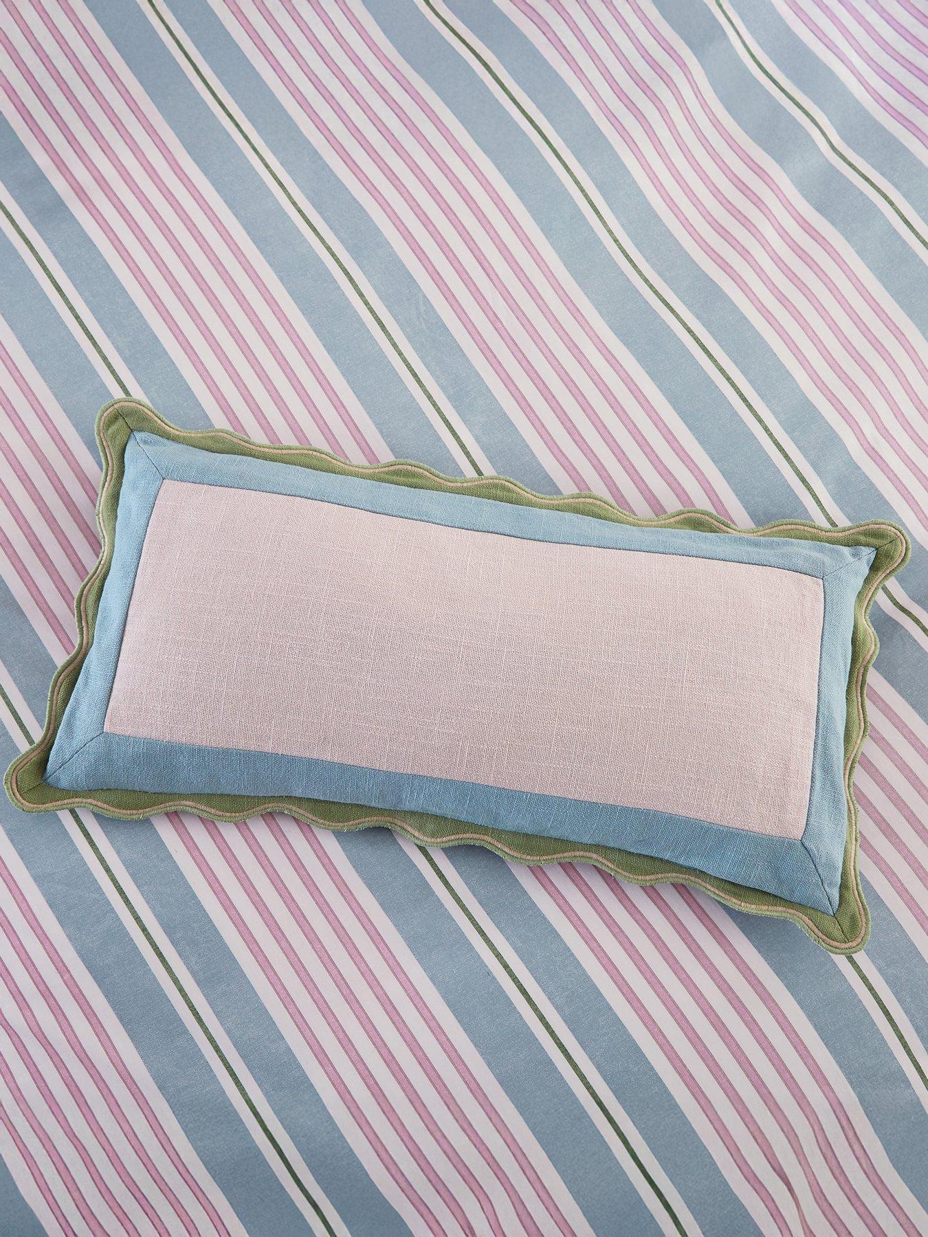 Joules Come Rain Or Shine Cushion 60X30Cm Green