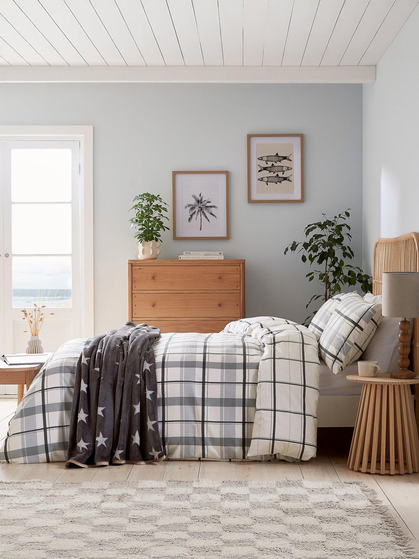 helena-springfield-hudson-check-brushed-cotton-cover-set-100-cotton-charcoal-amp-linen