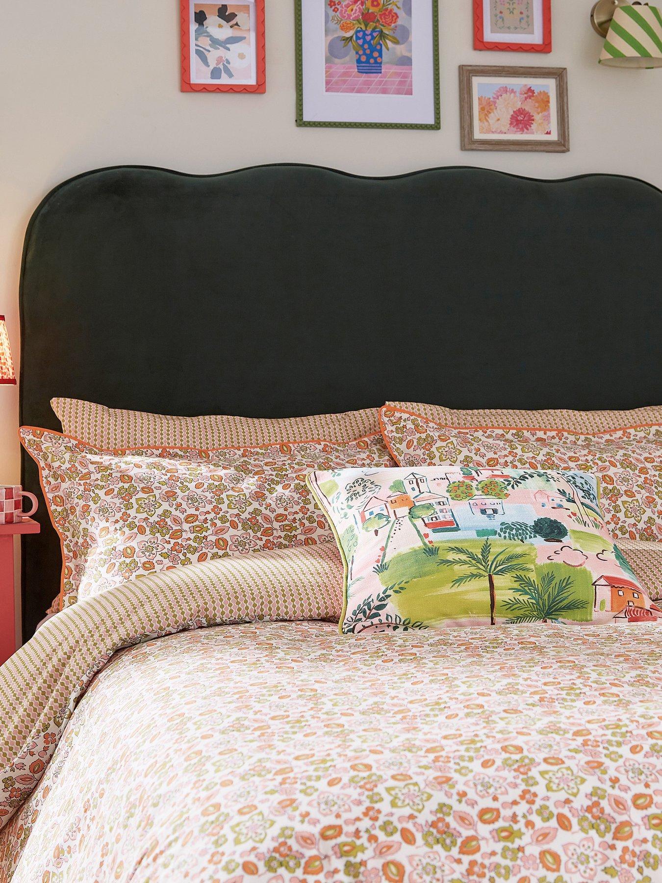 Land & Shore Rudie Pillow Case 100% Cotton Standard Pair Multi