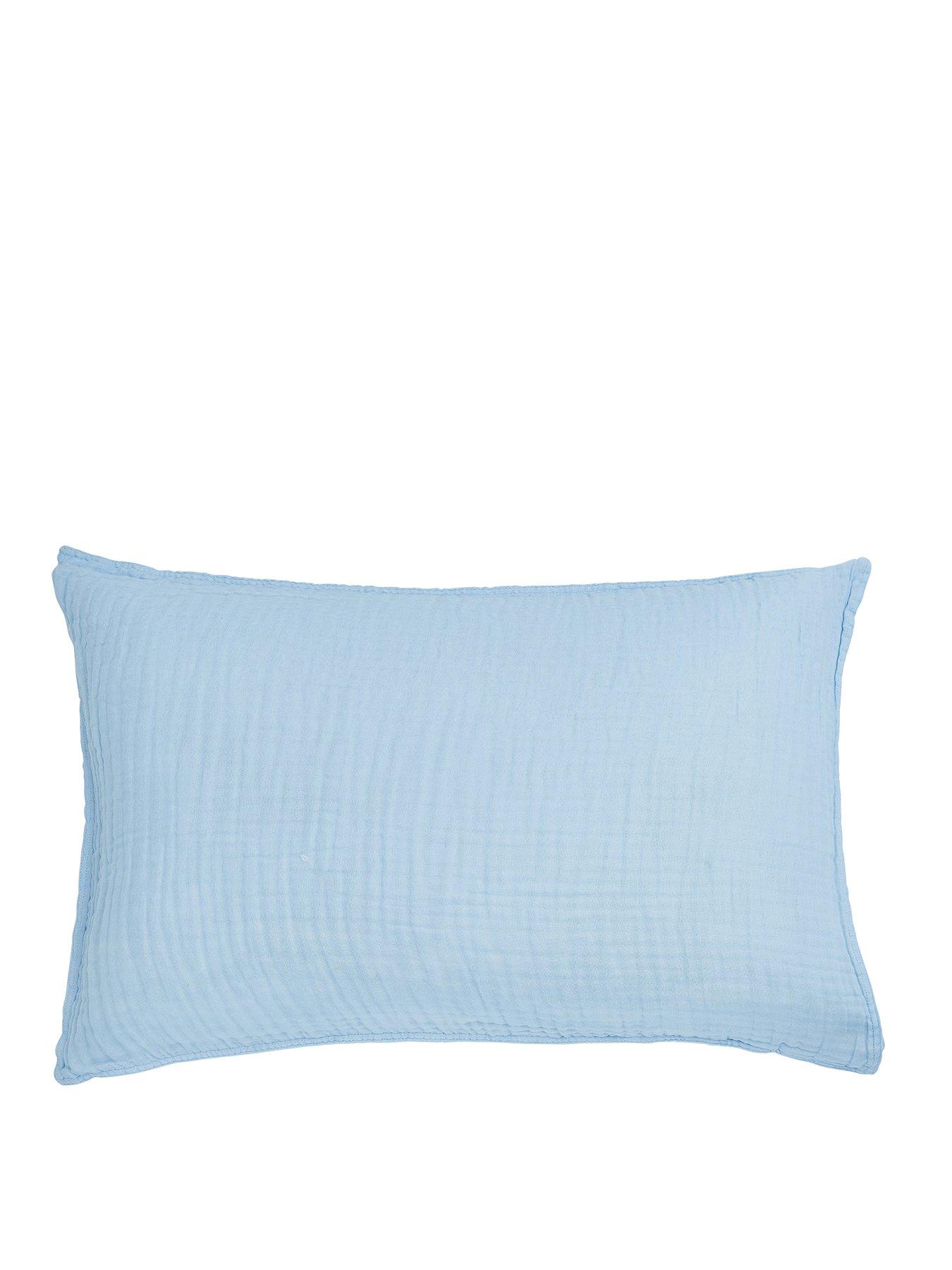 Image 2 of 5 of Helena Springfield Muslin Cover Set 100% Cotton Chambray Blue