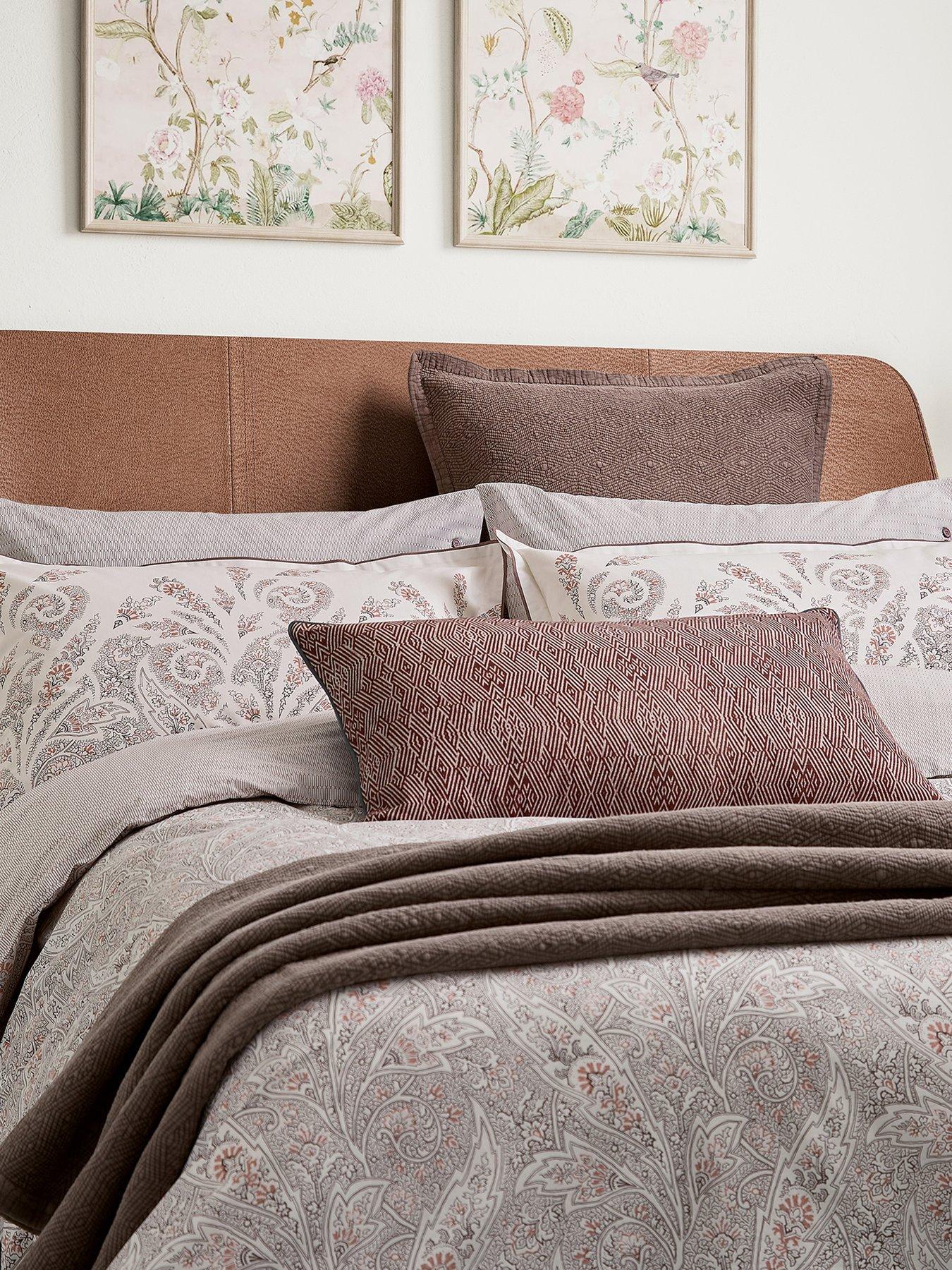 Bedeck of Belfast Umma 100% Cotton Standard Pillow Case Pairs Pink