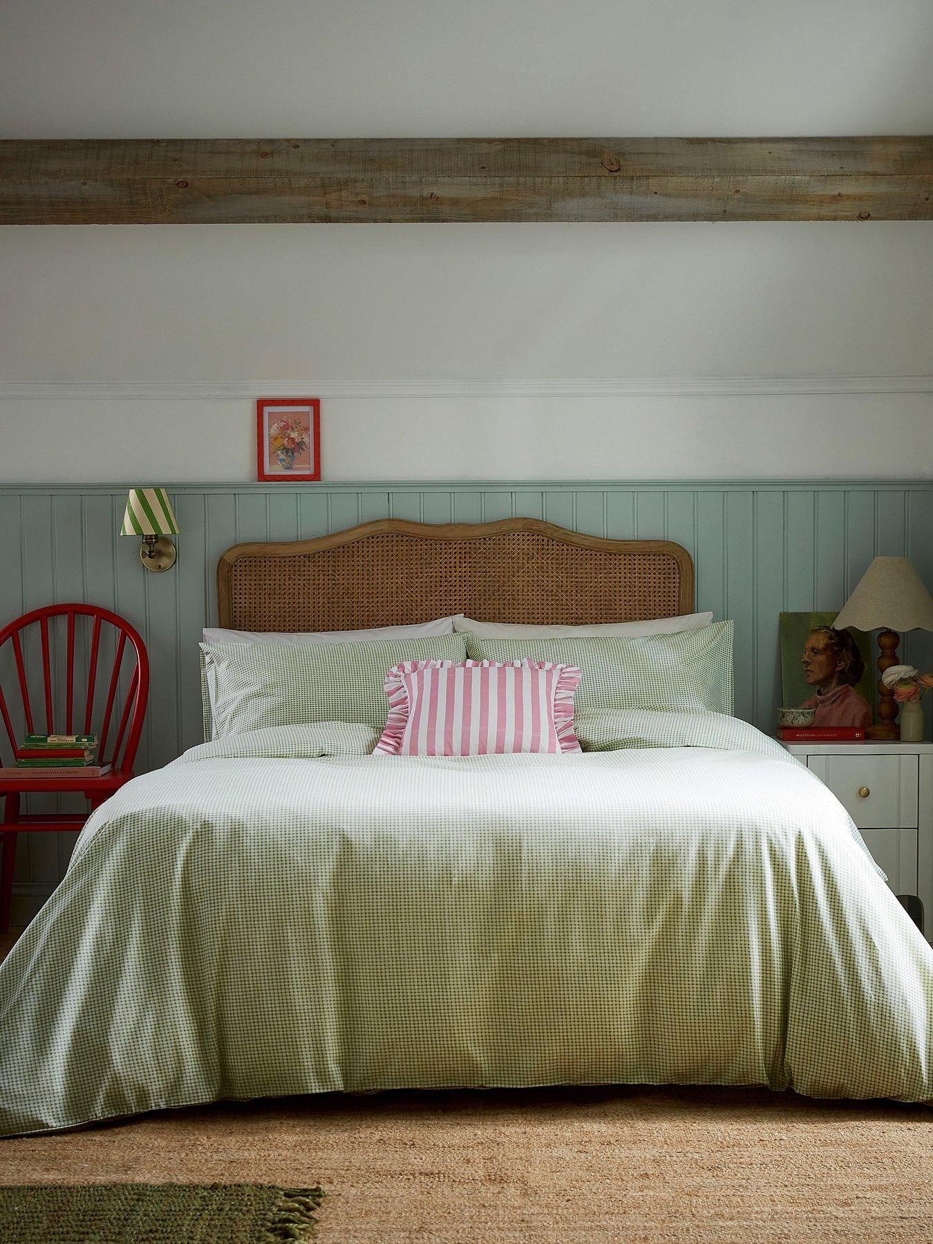 Image 1 of 6 of Helena Springfield Gingham Print Duvet Cover Set