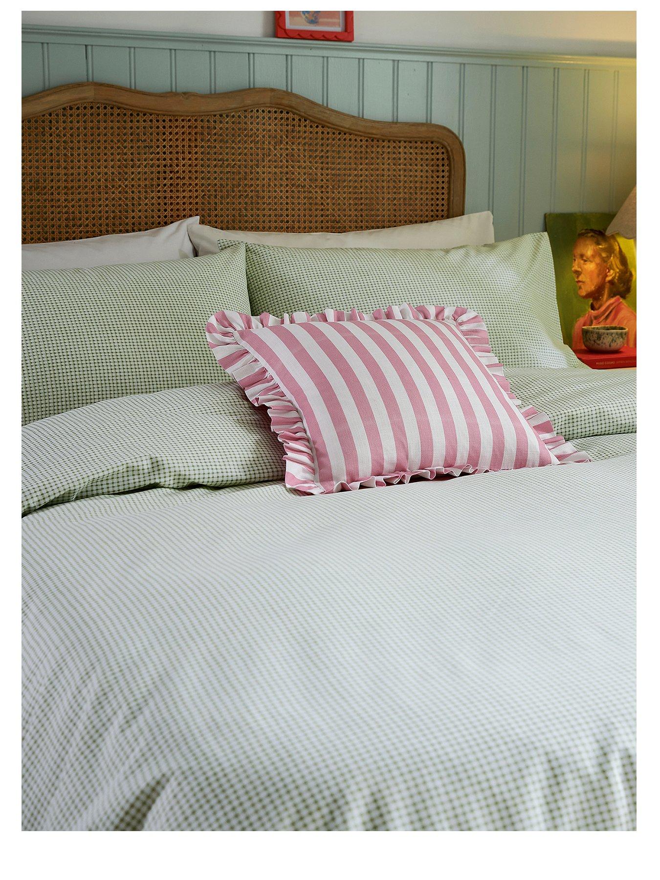  image of helena-springfield-gingham-print-duvet-cover-set