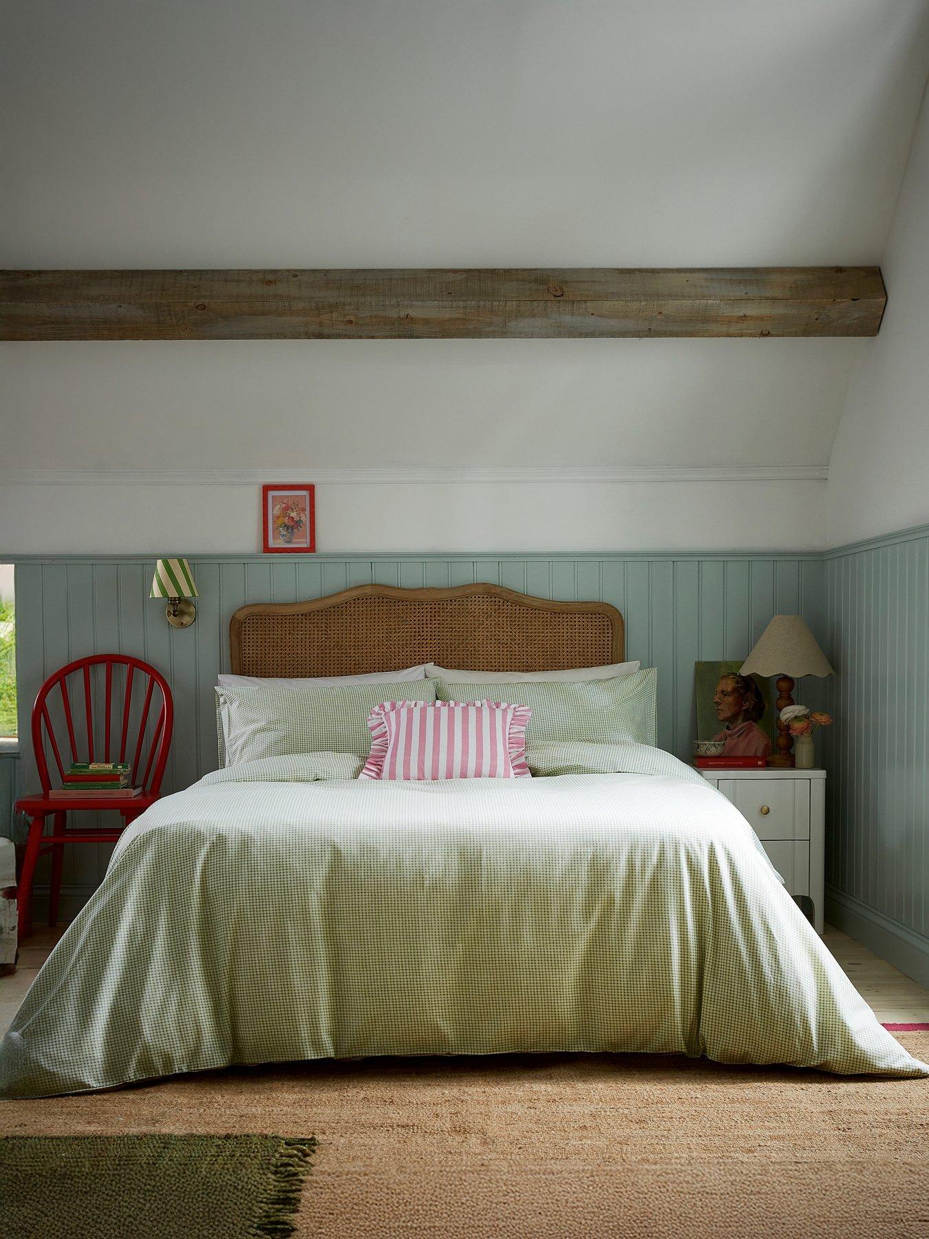  image of helena-springfield-gingham-print-duvet-cover-set