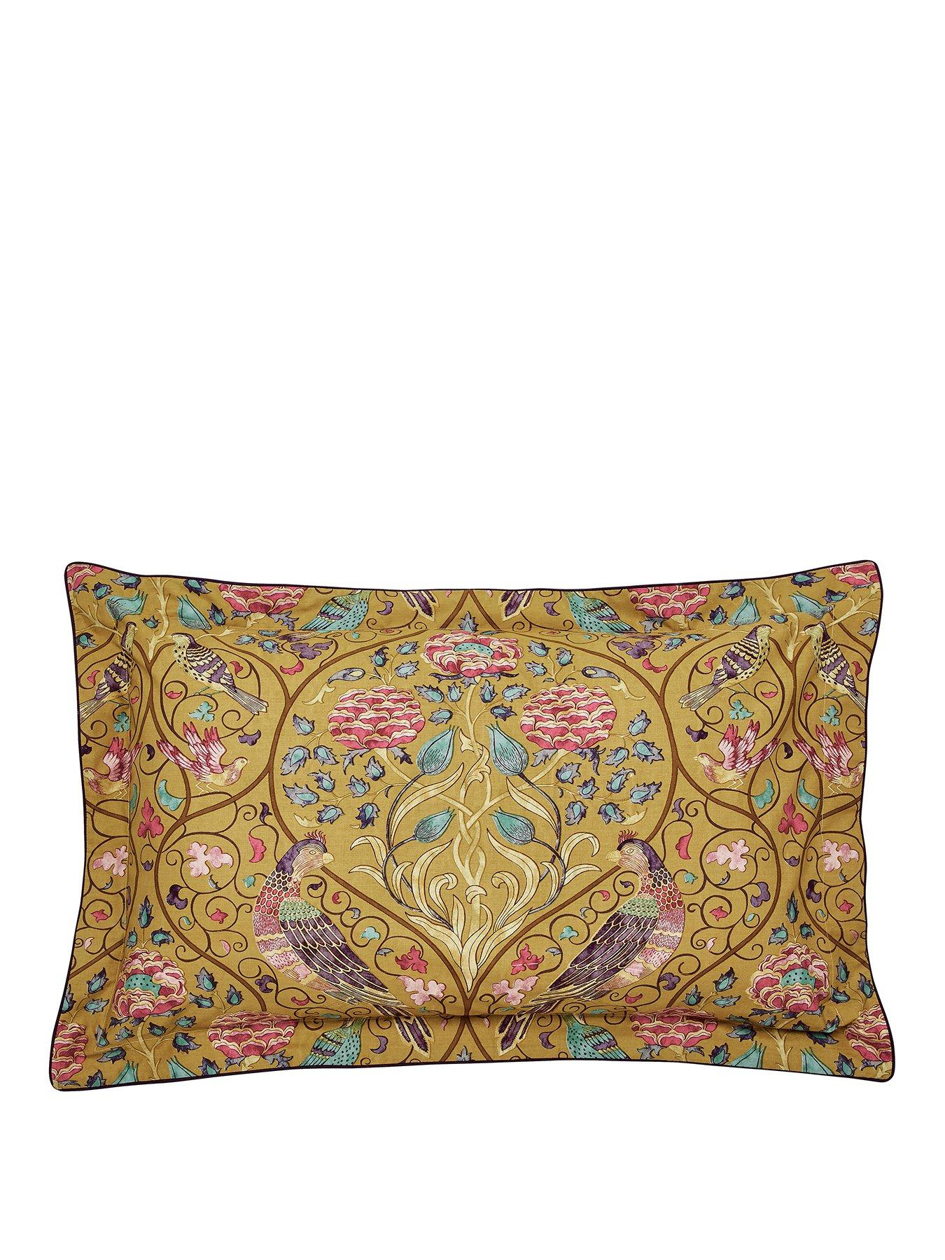 Image 2 of 4 of Morris & Co Seasons By May Cover Set 100% Cotton Saffron