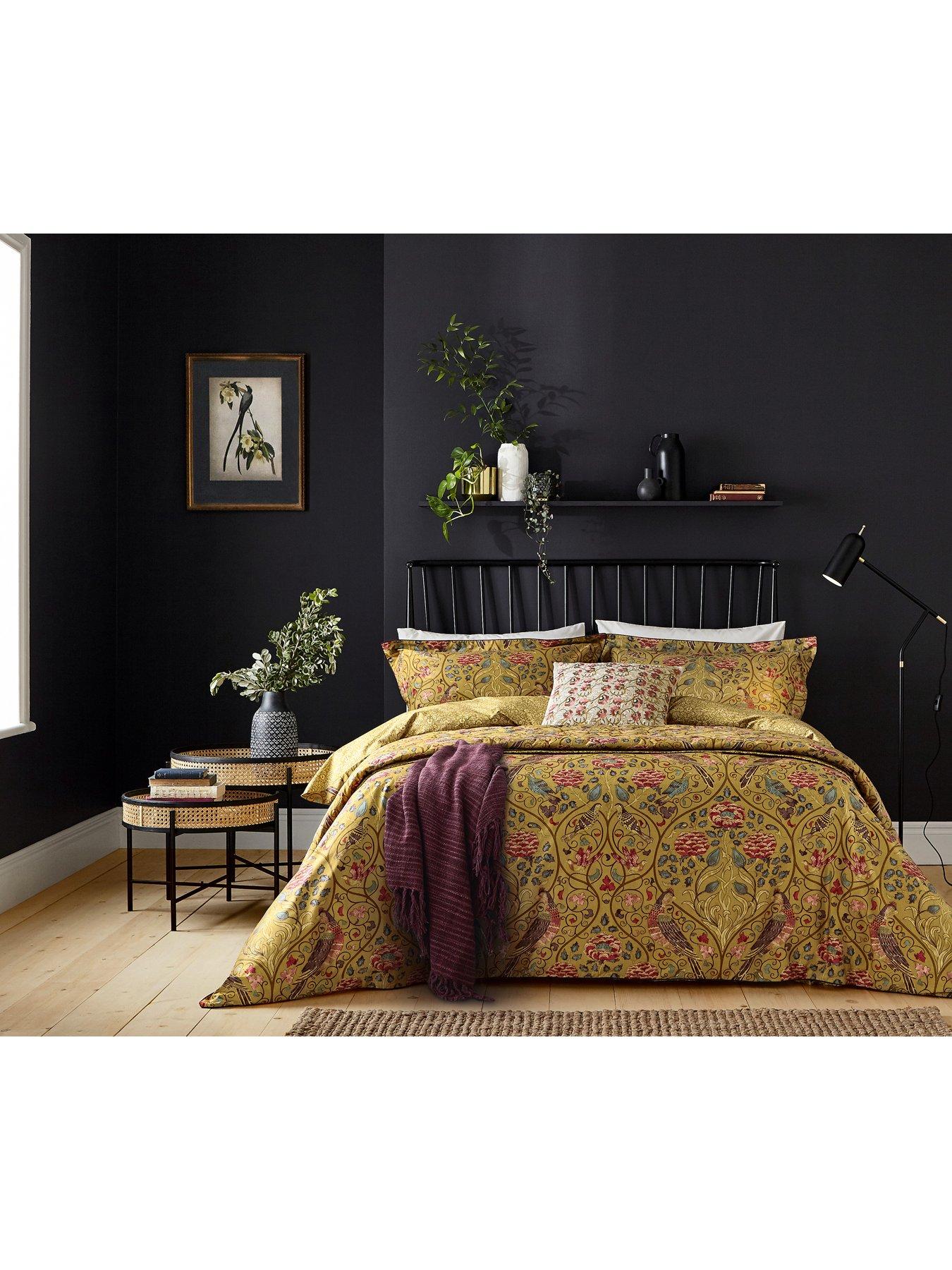 Image 3 of 4 of Morris & Co Seasons By May Cover Set 100% Cotton Saffron