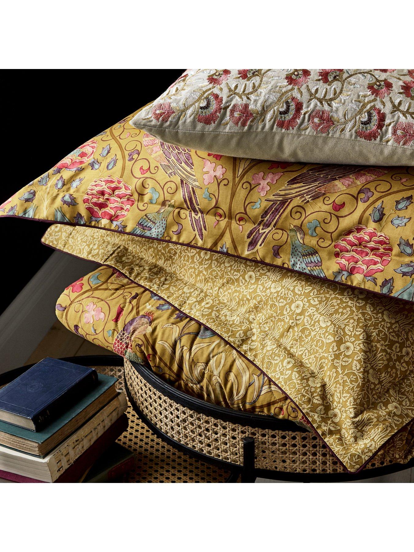 Image 4 of 4 of Morris & Co Seasons By May Cover Set 100% Cotton Saffron