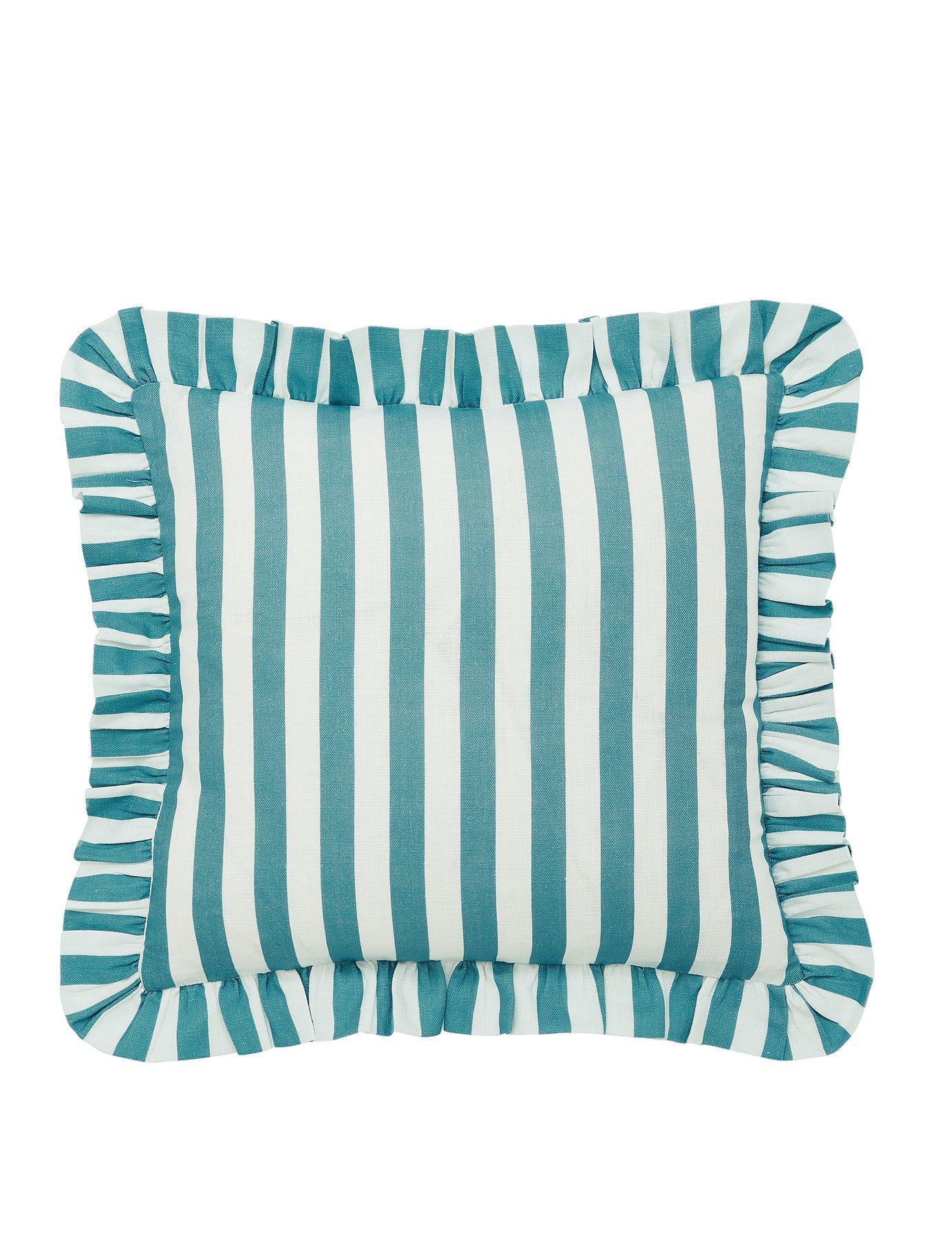 Image 2 of 3 of Helena Springfield Candy Stripe - Cushion 40X40 (Cm) Aqua