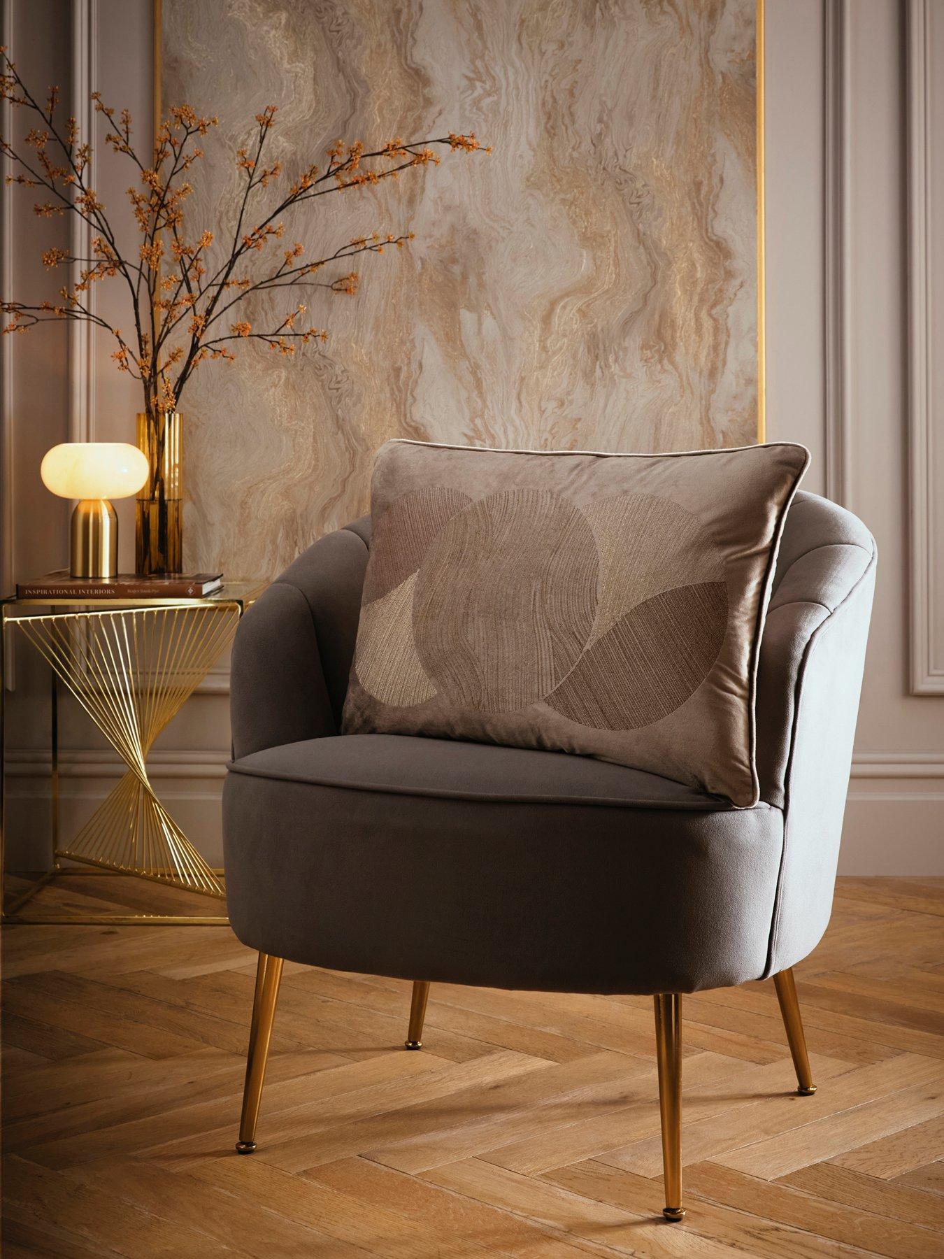 Laurence Llewelyn-Bowen Venus Desire Filled Cushion in Mink 40 x 60cm