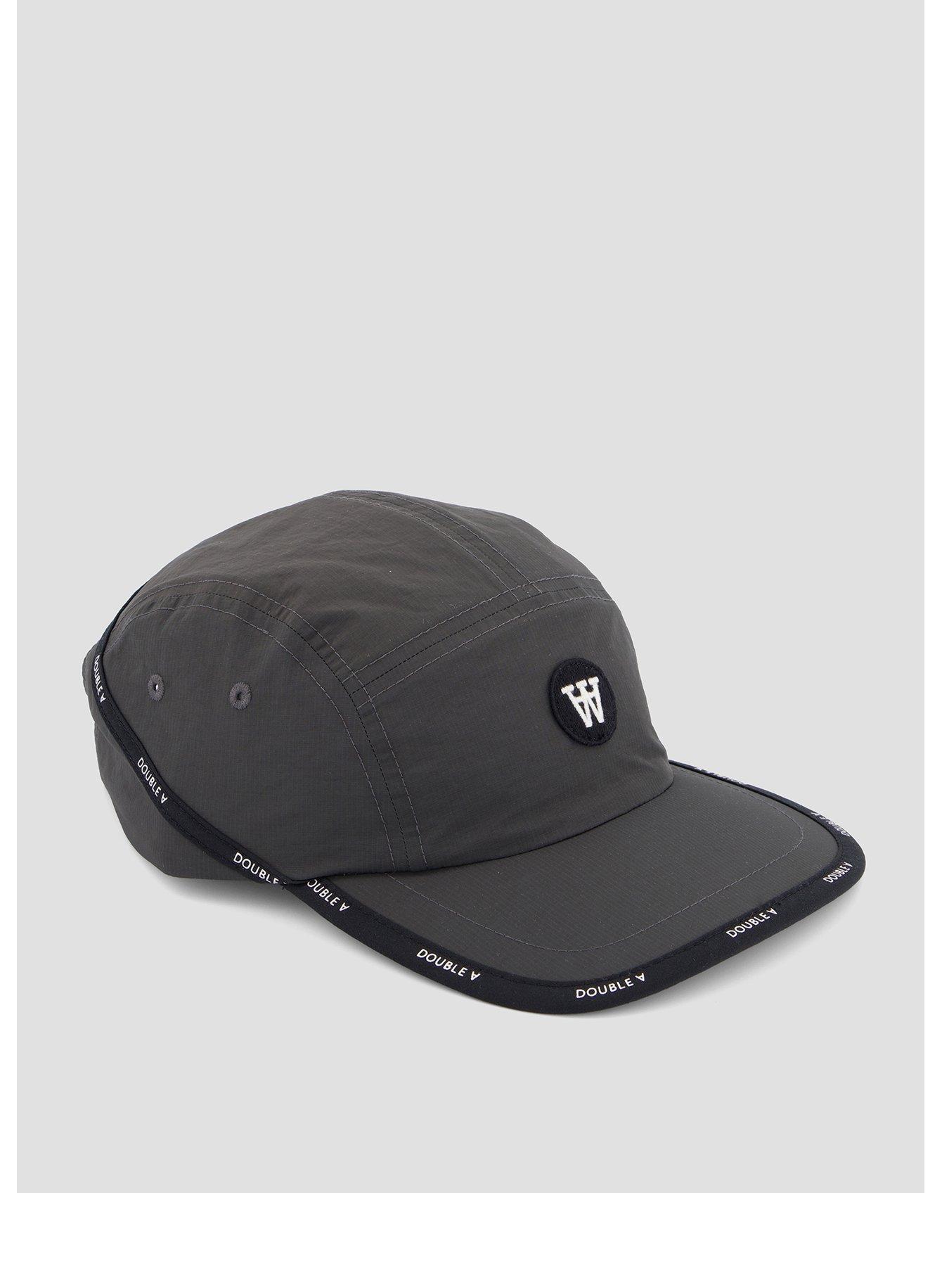 Double A by Wood Wood Wasim 5 Panel Cap - Dark Grey