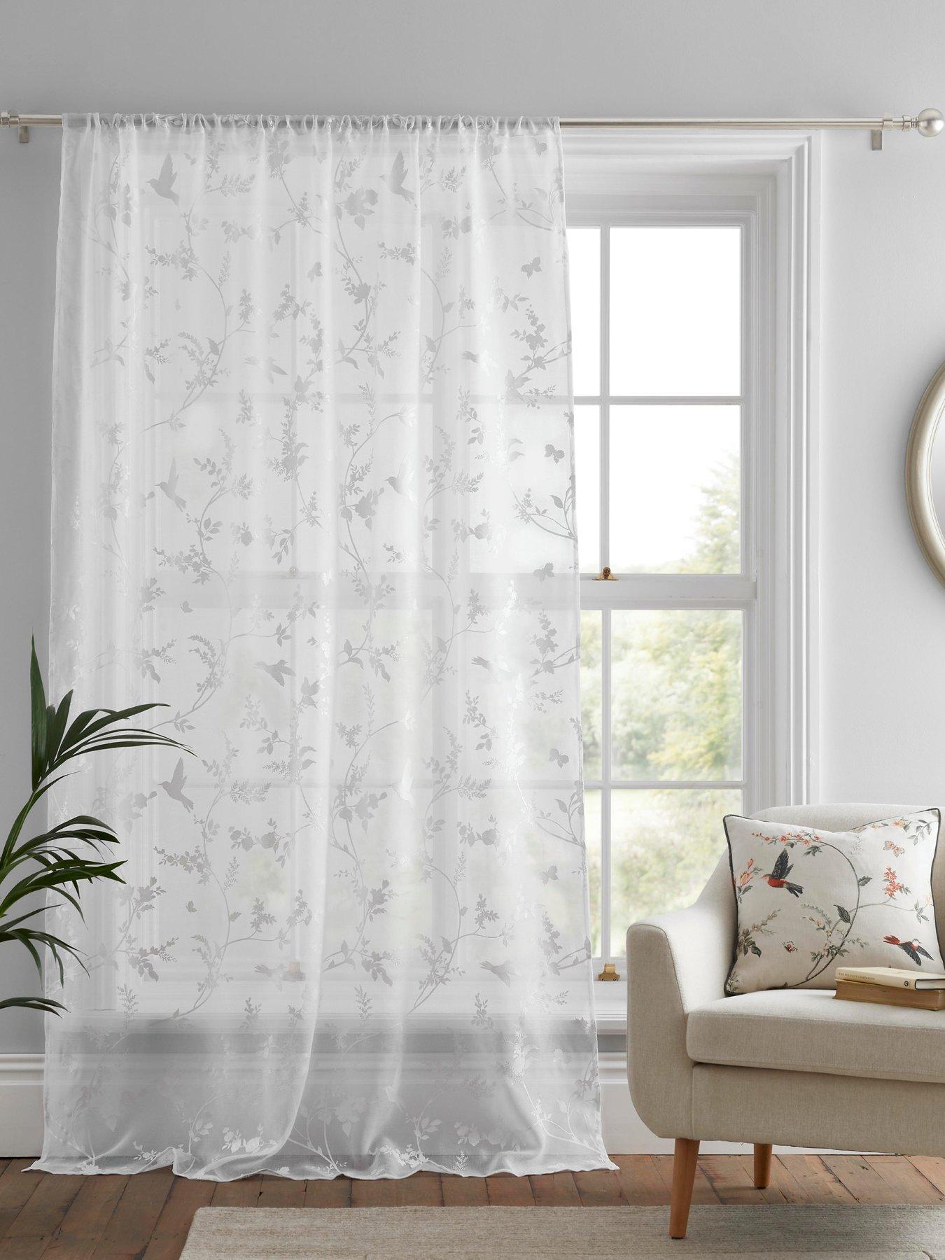 Image 1 of 3 of Dreams & Drapes Darnley Voile Panel In White