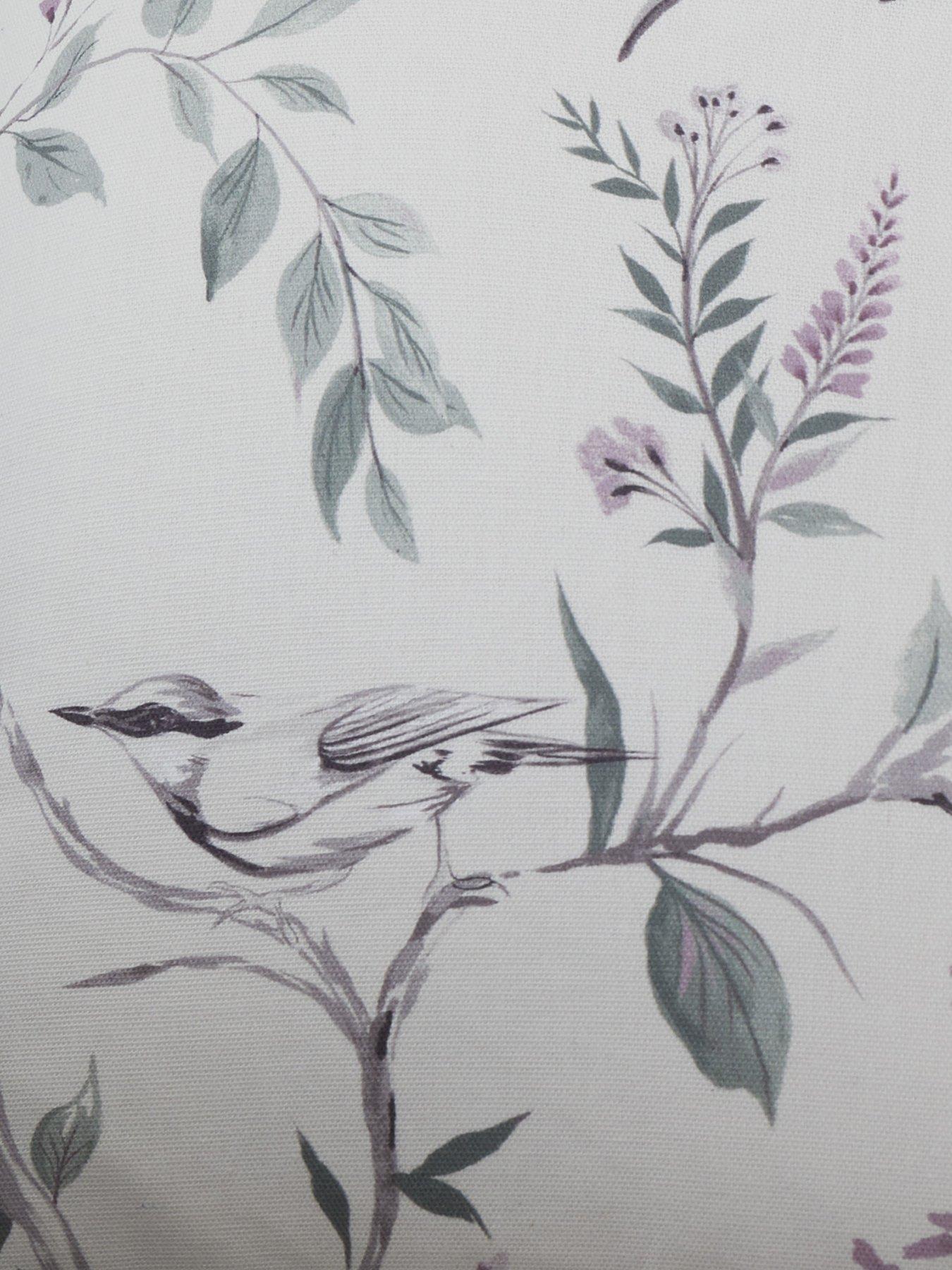 Image 5 of 5 of Dreams & Drapes Jazmine Pencil Pleat Curtains In Heather