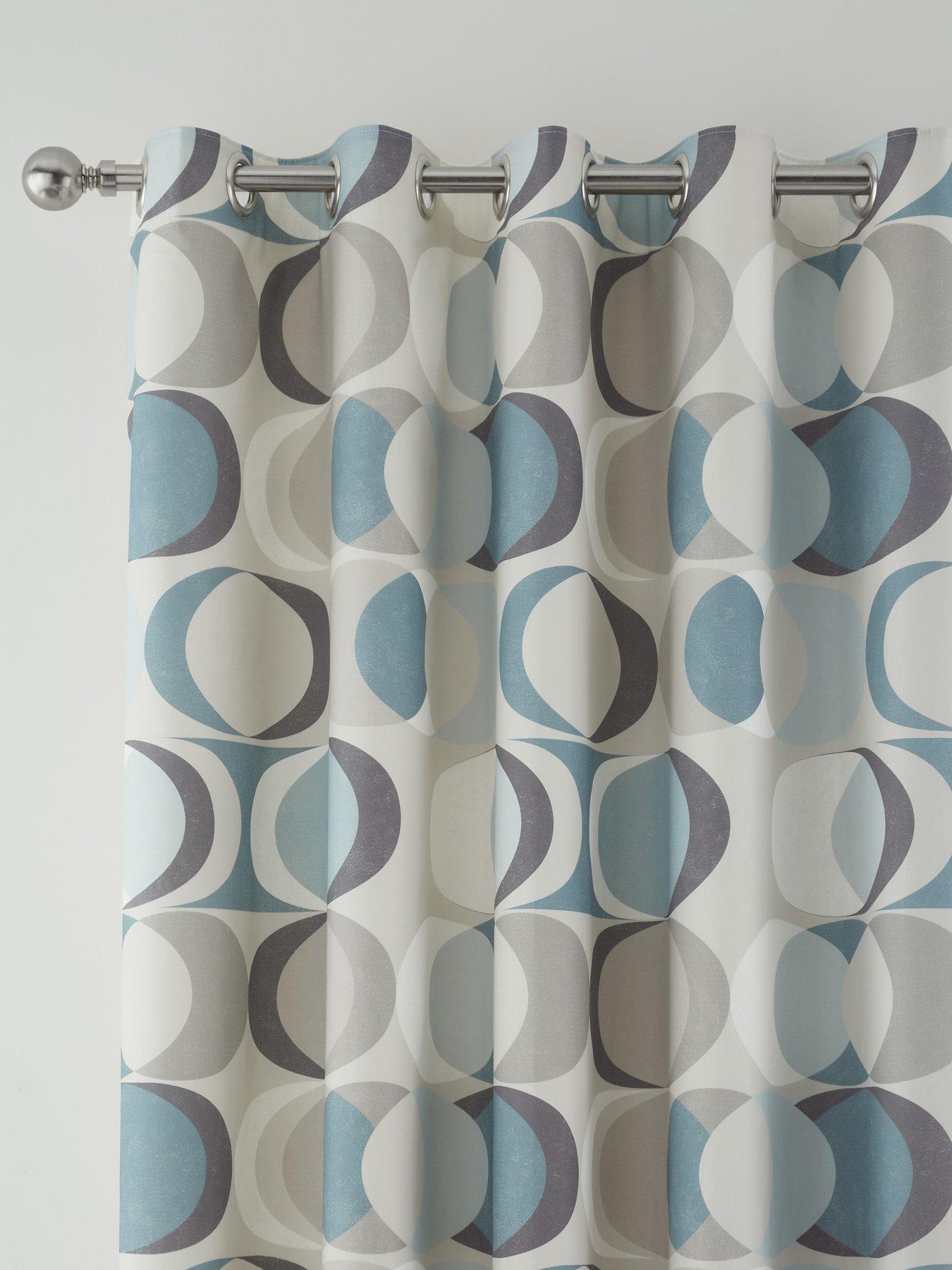  image of fusion-sander-eyelet-curtains-in-duck-egg
