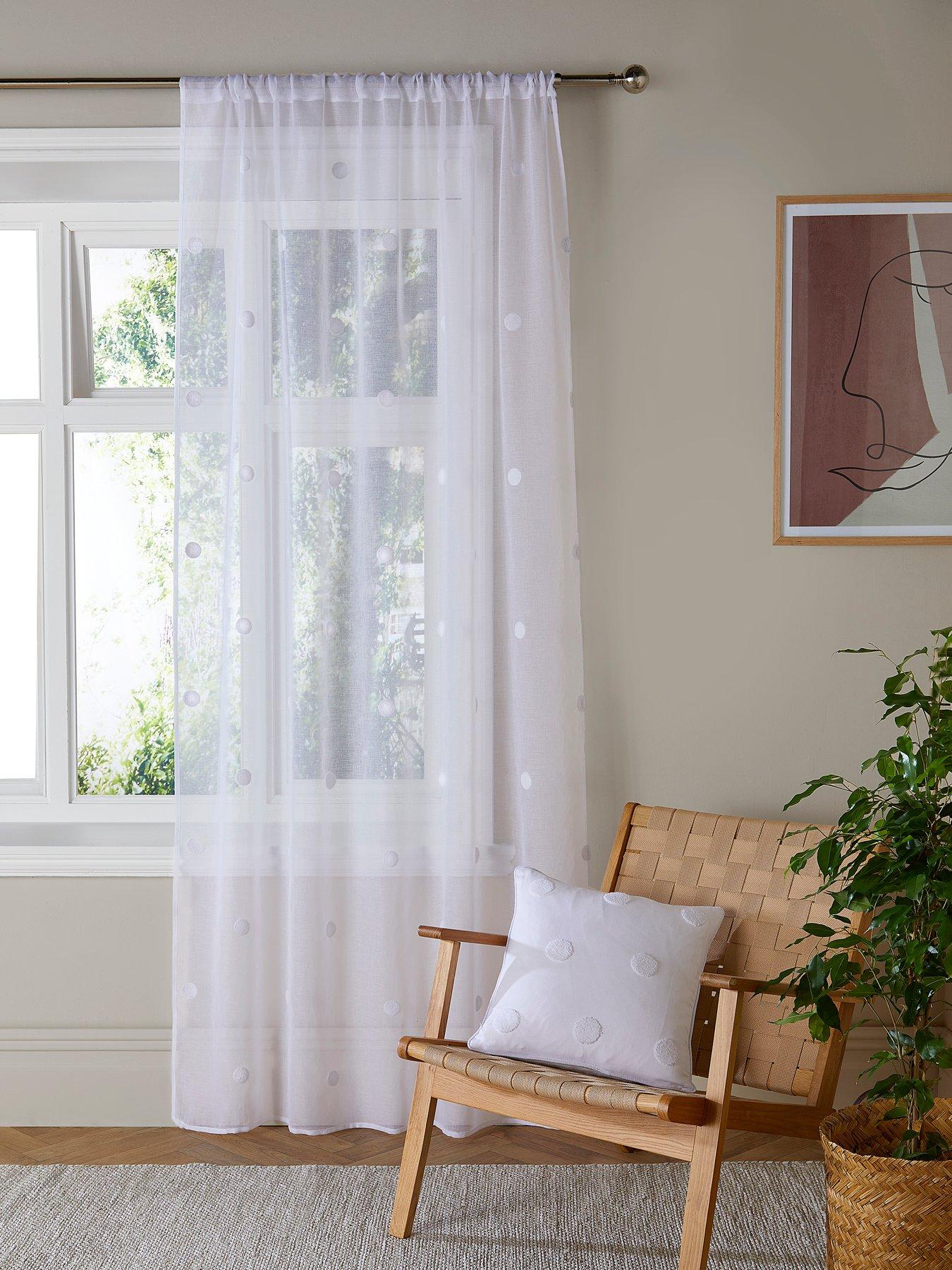 Image 1 of 3 of Appletree Zara Voile Panel In White