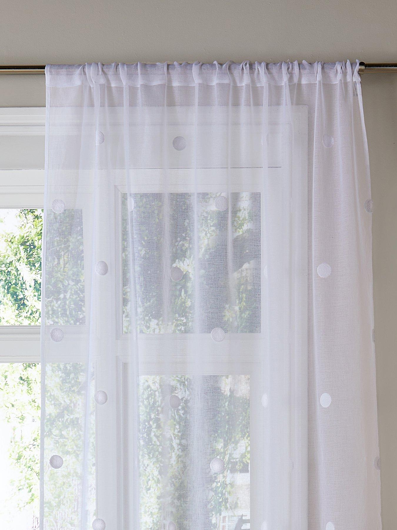  image of appletree-zara-voile-panel-in-white