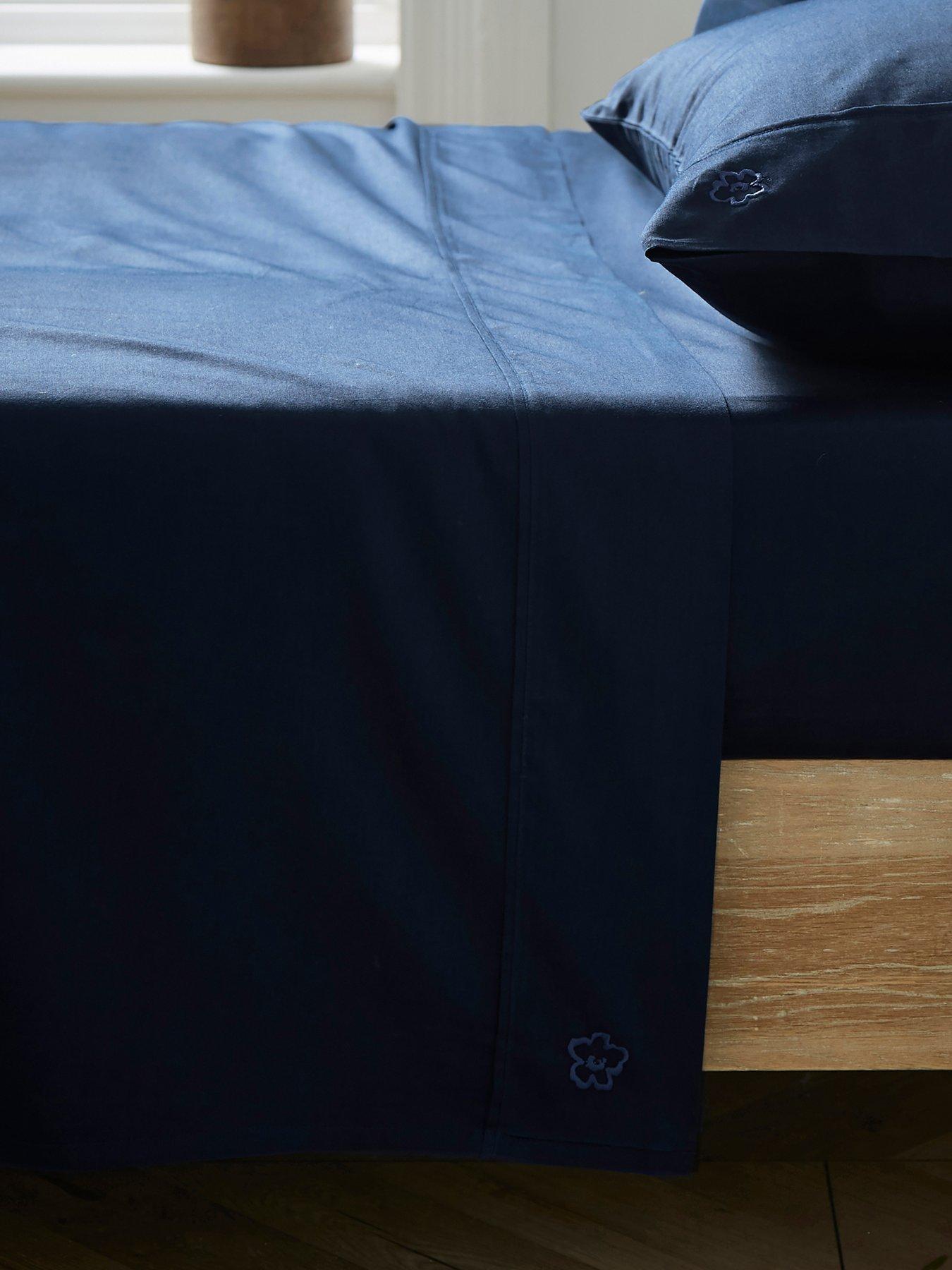 Image 3 of 4 of Ted Baker Ted Baker Plain Dye 100% Cotton Flat Sheet