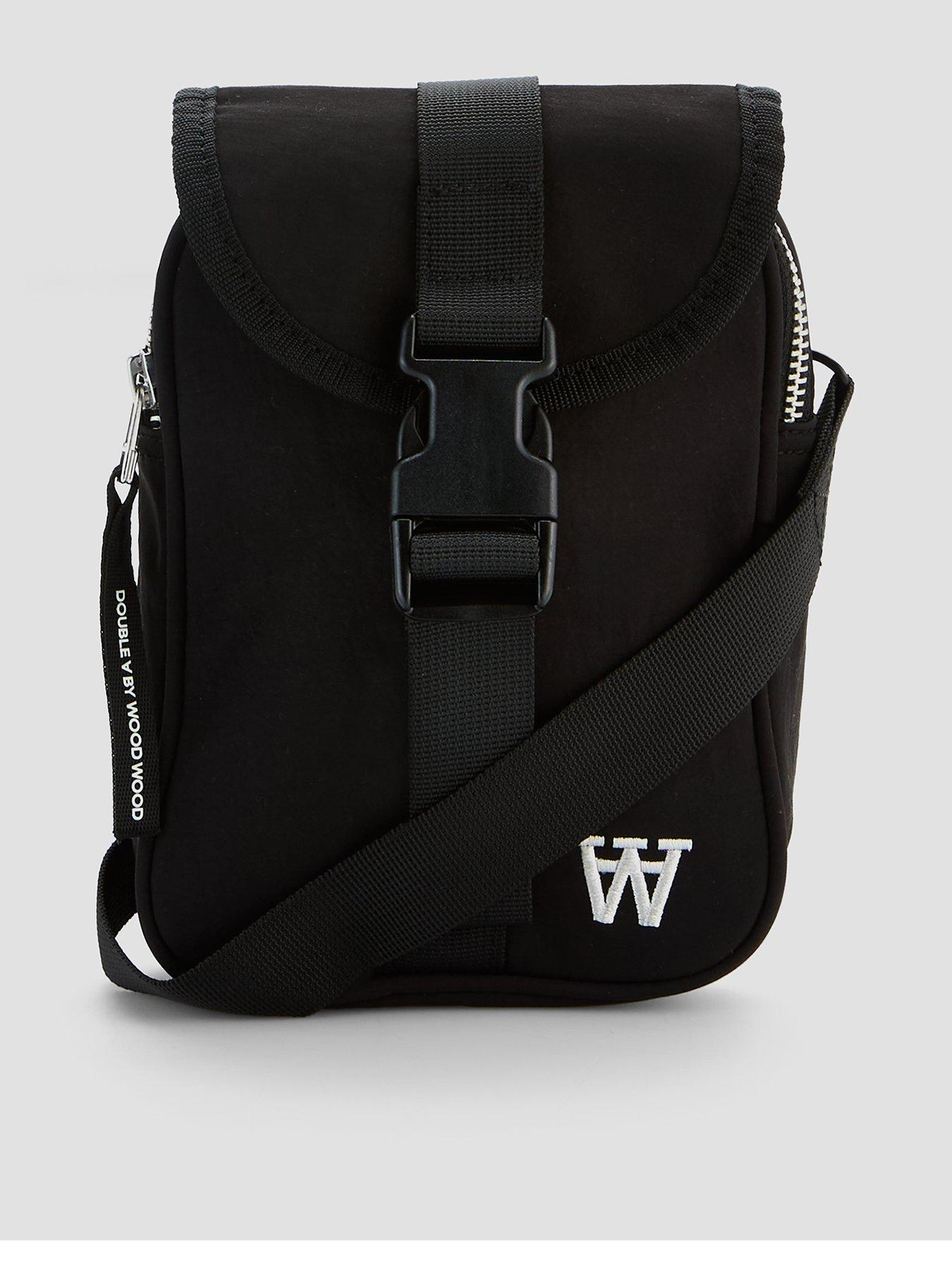 Double A by Wood Wood Shoulder Crossbody Bag - Black