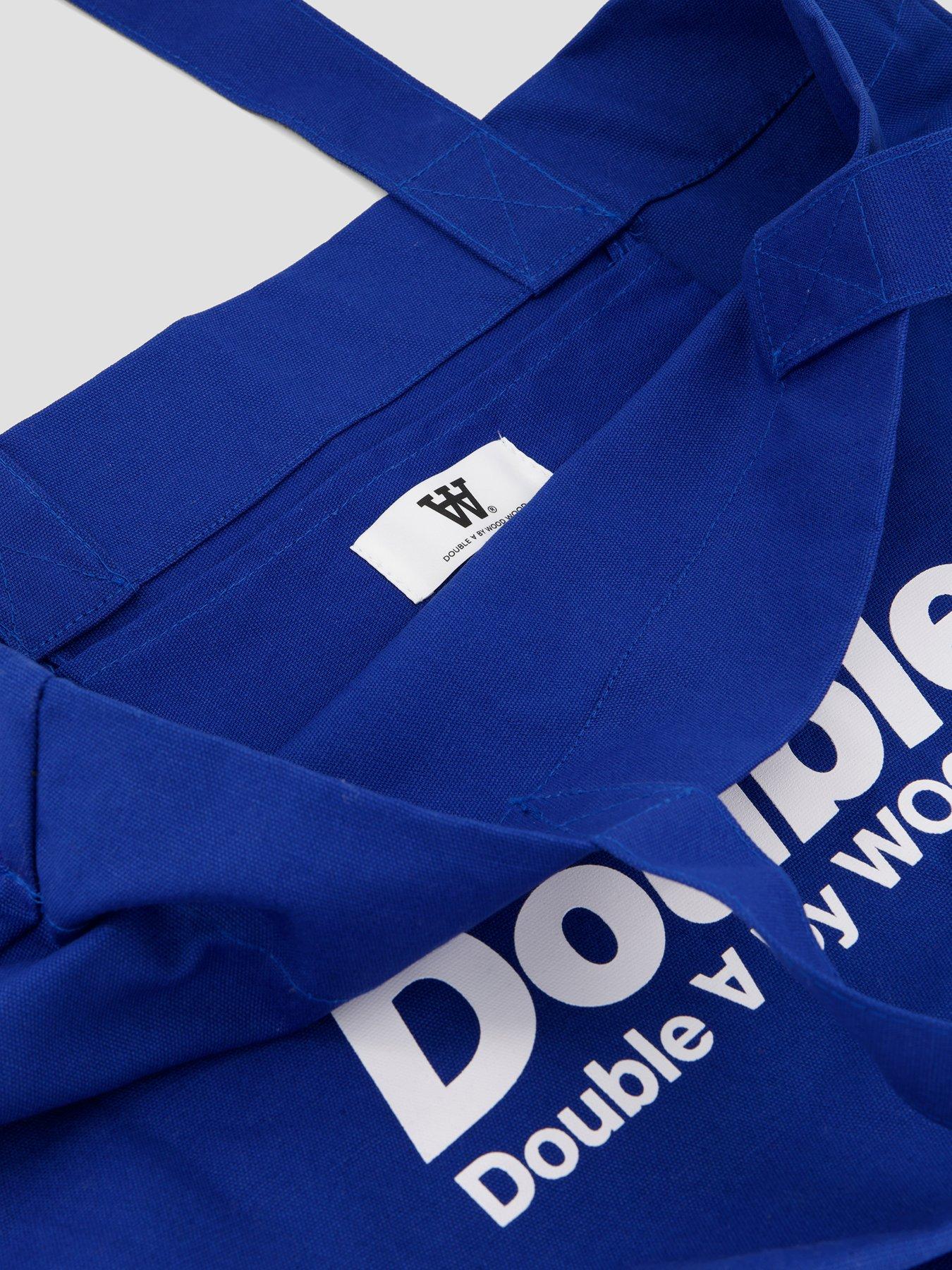 Image 4 of 4 of Double A by Wood Wood Conner Logo Tote - Bright Blue