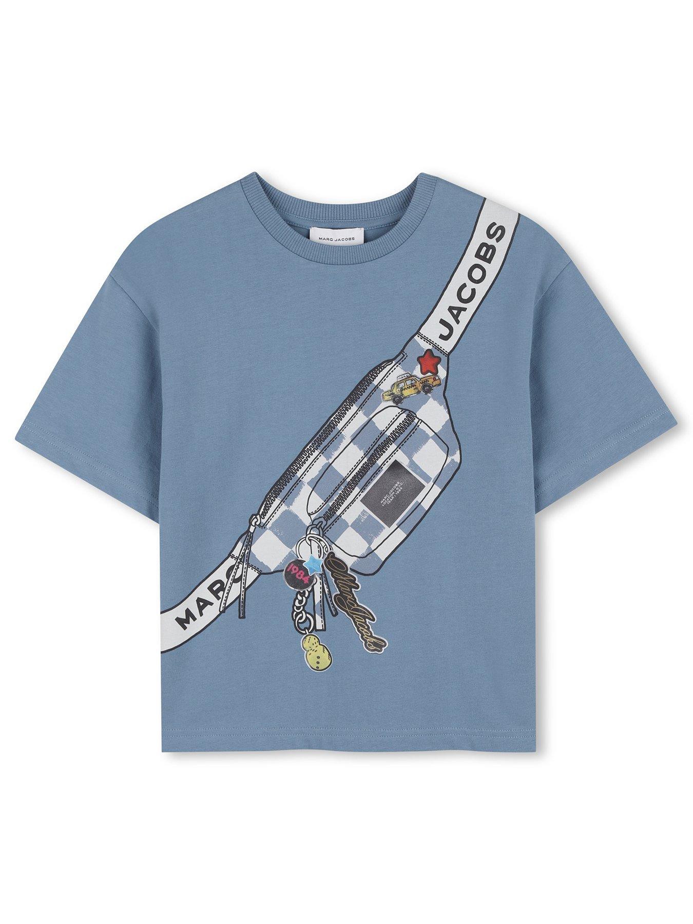 MARC JACOBS Boys Charm Bag Short Sleeve T-shirt - Blue