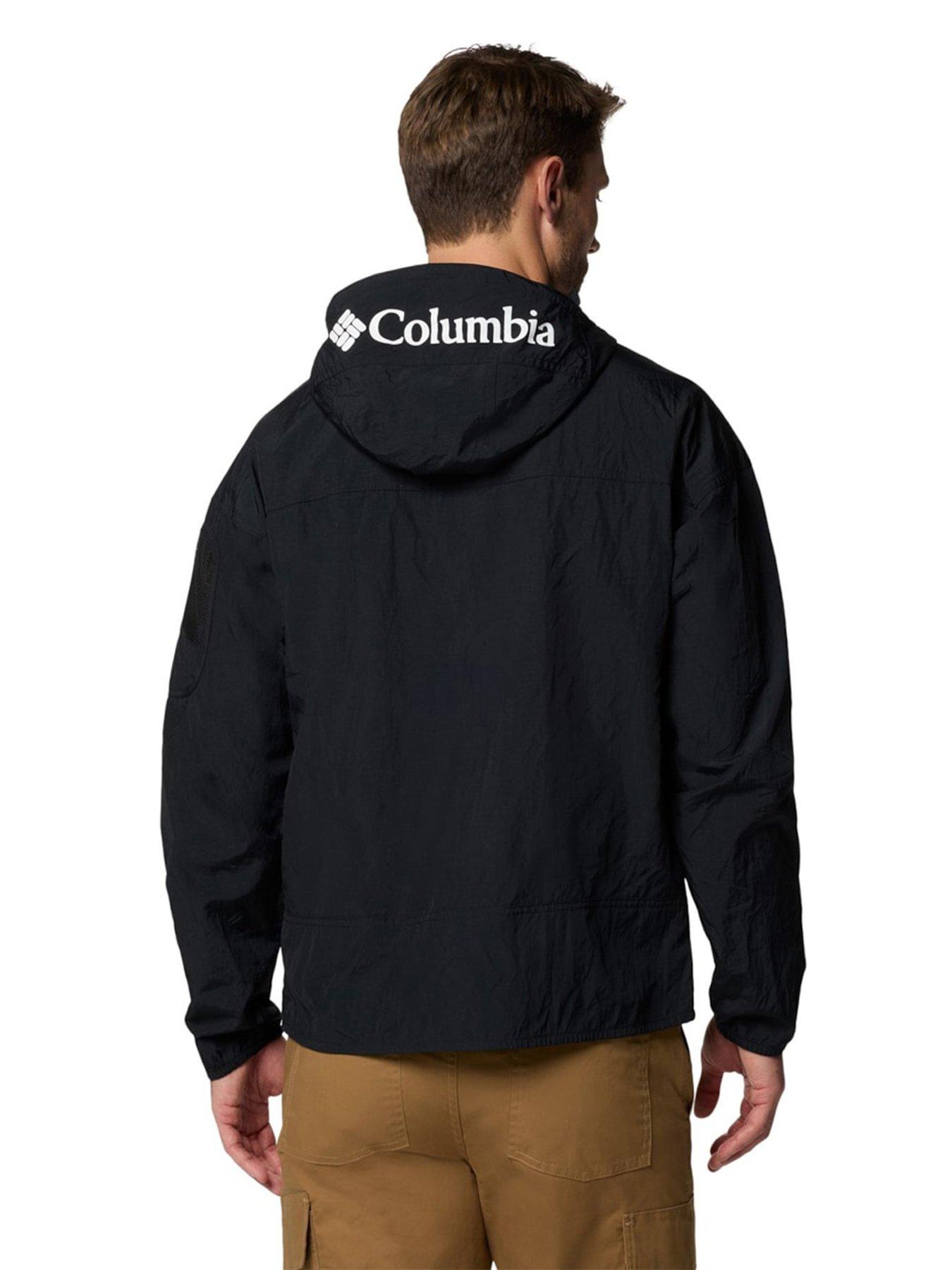  image of columbia-mens-challenger-full-zip-windbreaker-black