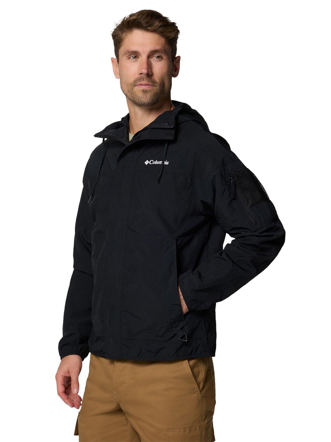  image of columbia-mens-challenger-full-zip-windbreaker-black