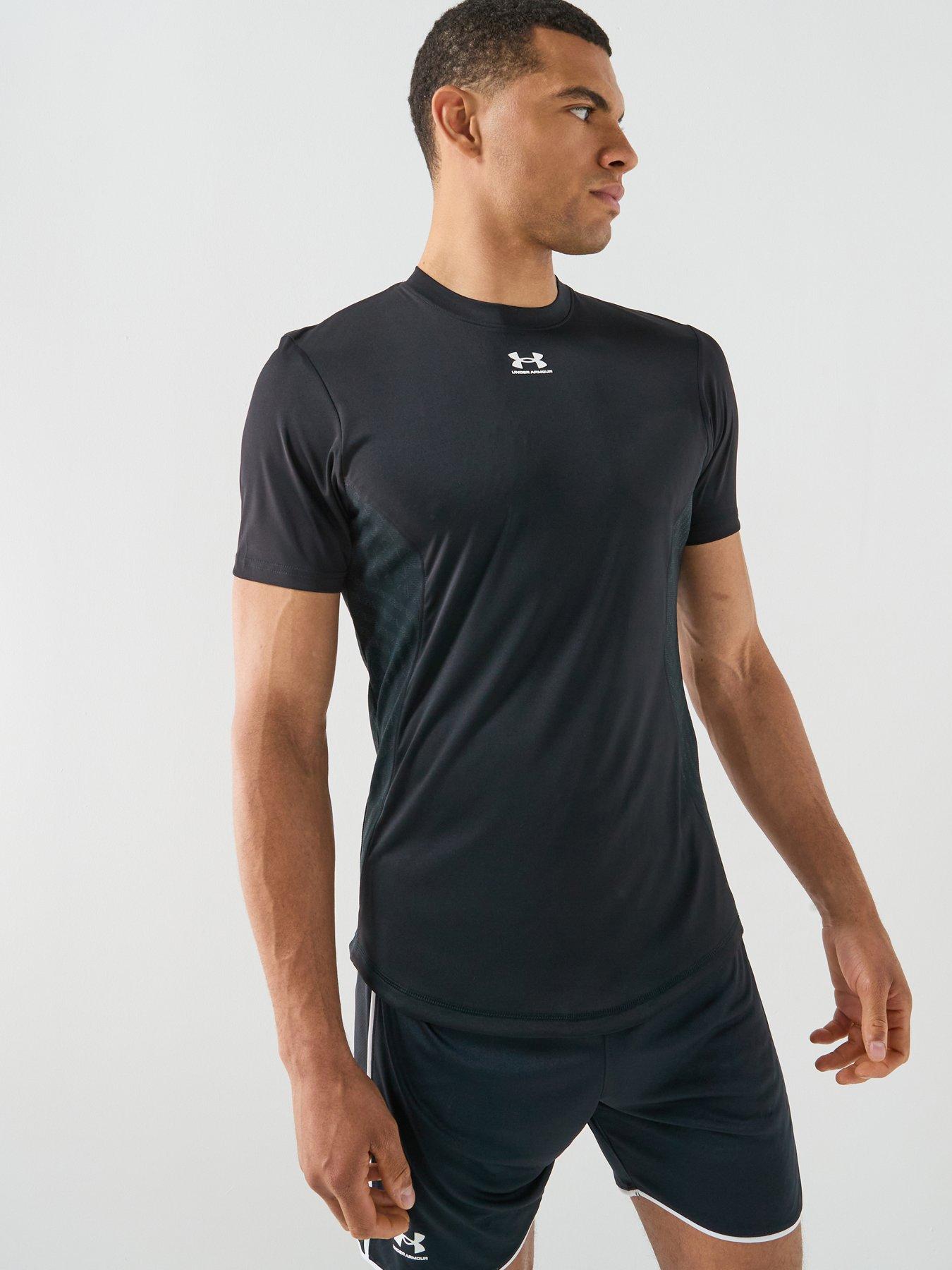 UNDER ARMOUR Mens Football Challenger Pro Short Sleeve T-Shirt - Black
