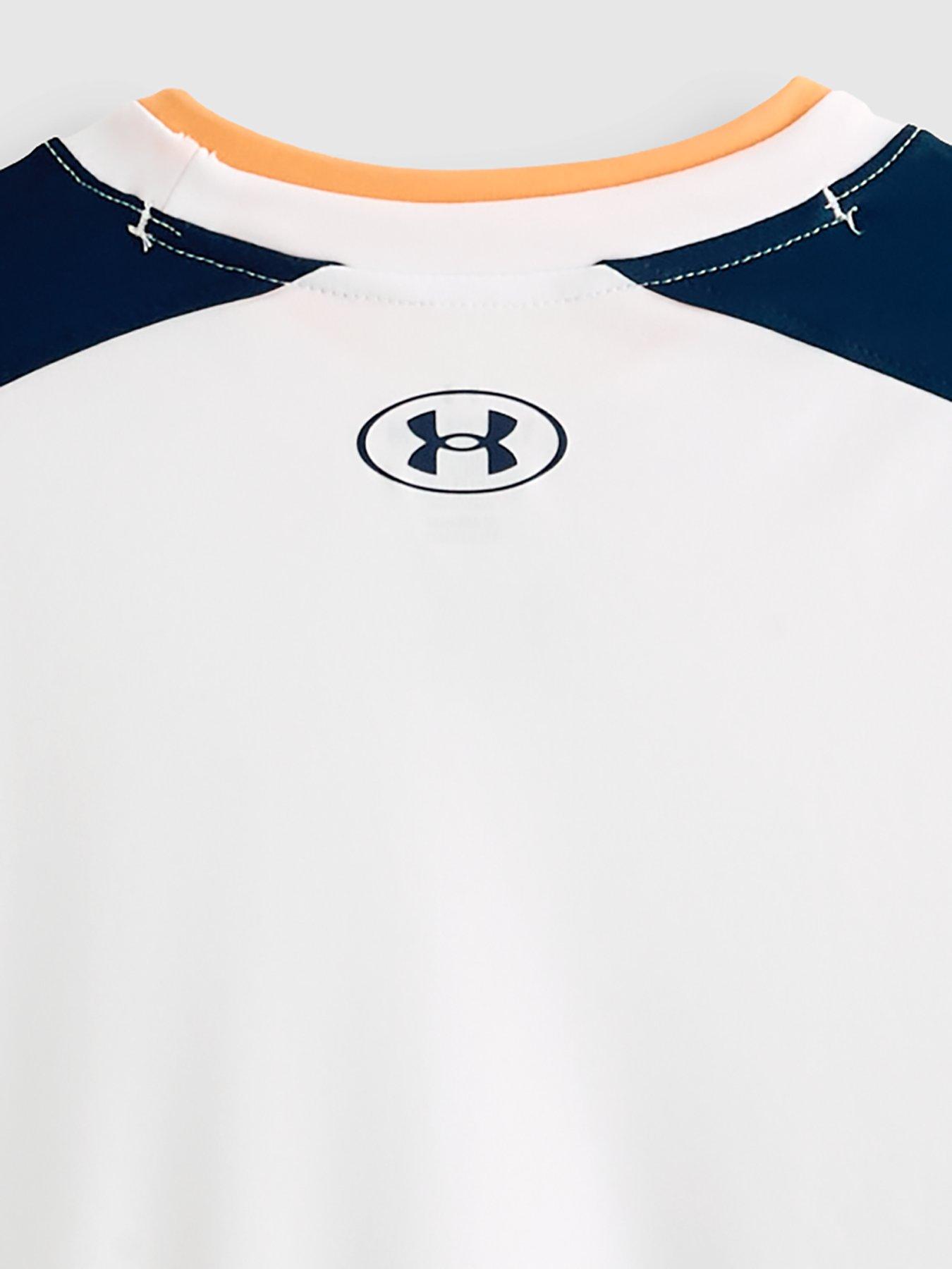 Image 5 of 5 of UNDER ARMOUR Boys Football Challenger Short Sleeve T-Shirt - White
