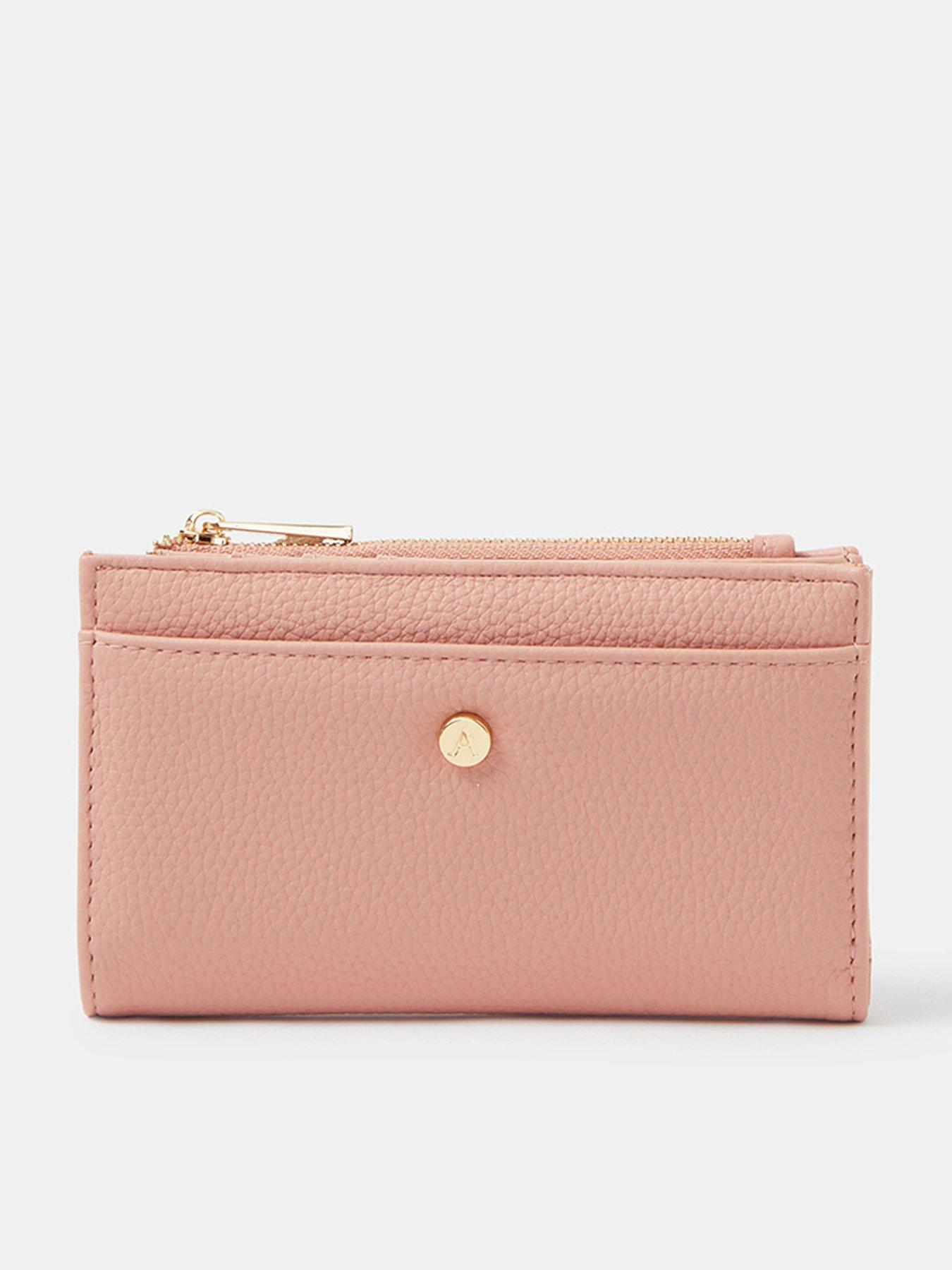Image 1 of 3 of Accessorize Slimline Zip Purse - Pink