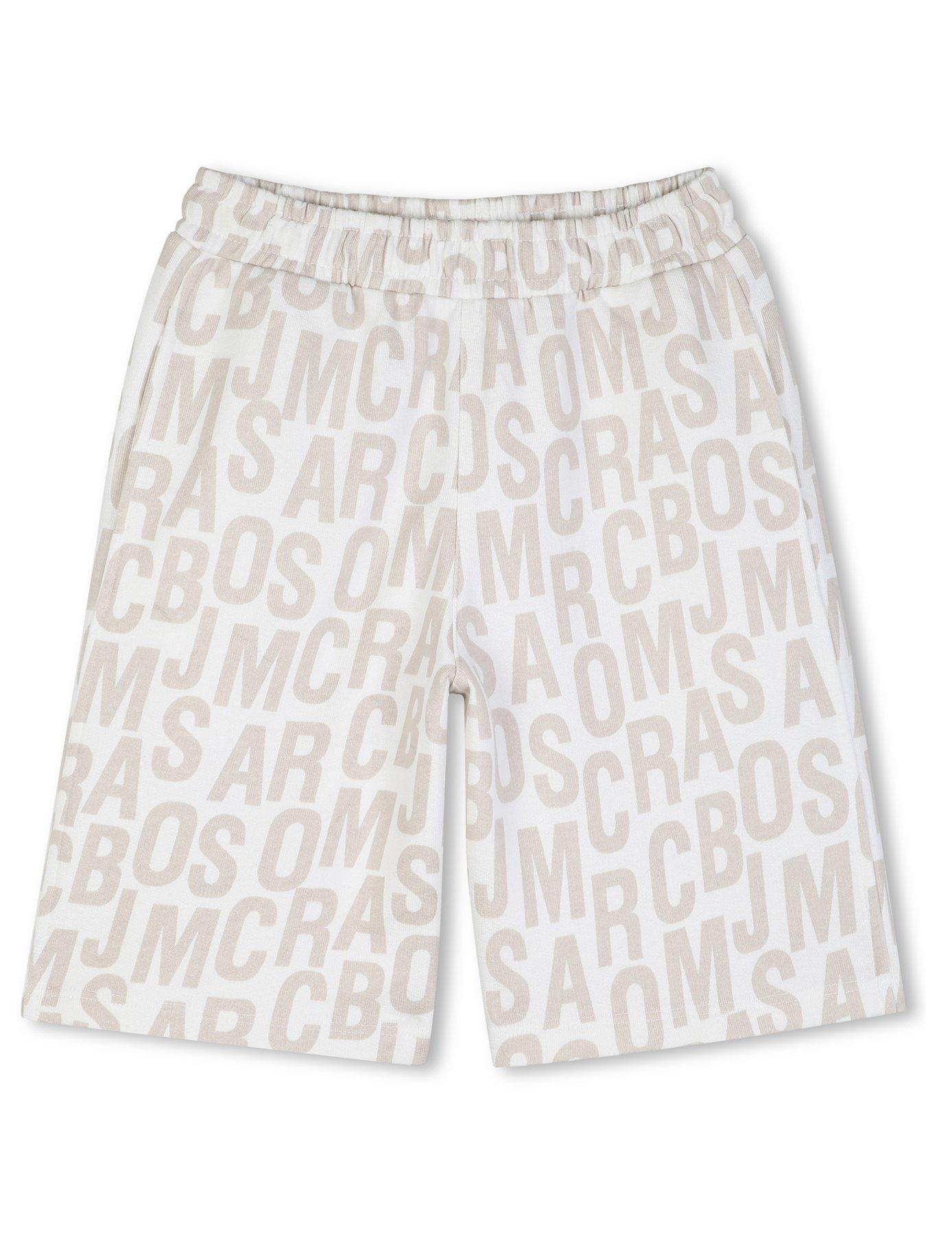 Image 1 of 3 of MARC JACOBS Boys Mongram Print Shorts - Ivory
