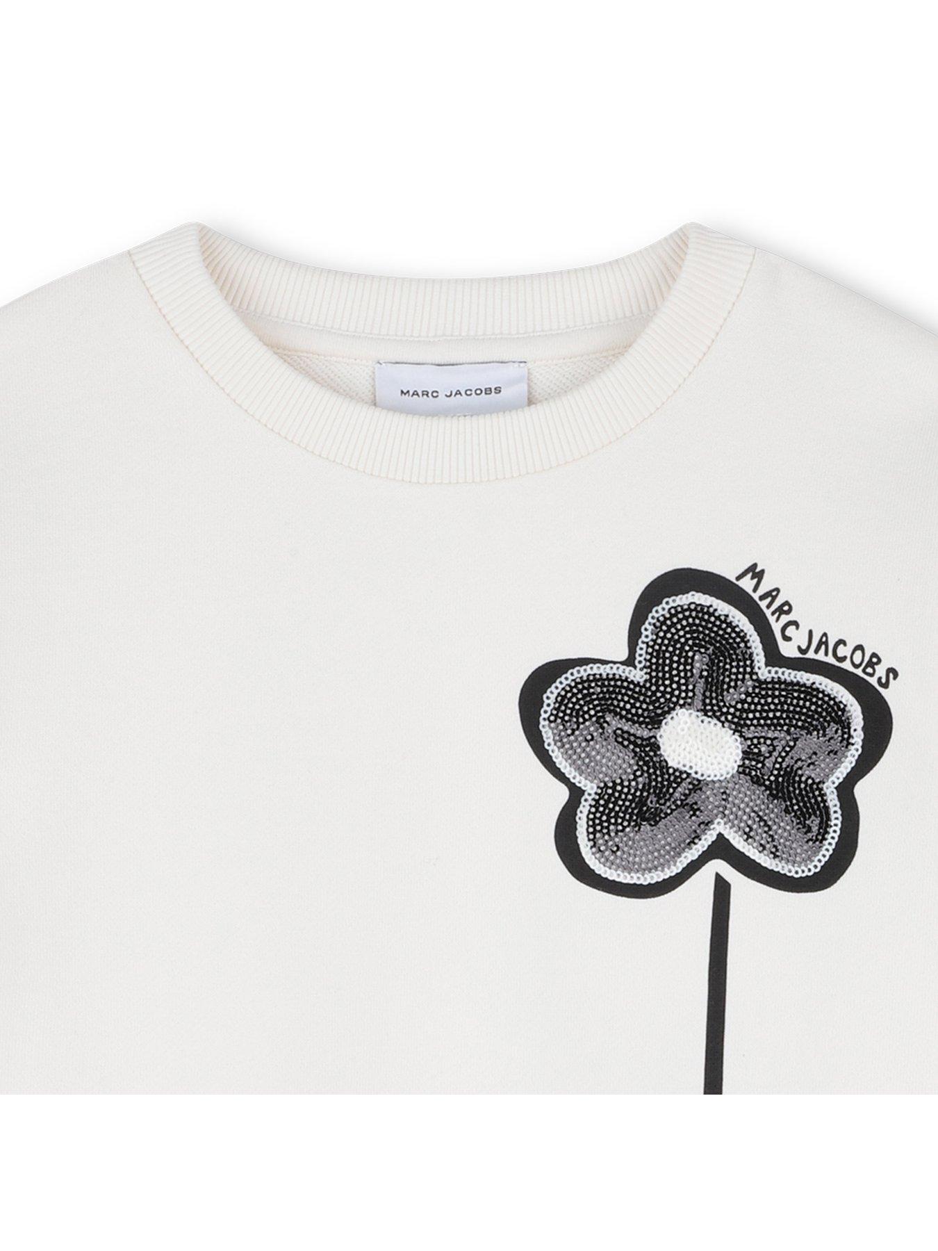 Image 4 of 4 of MARC JACOBS Girls Daisy Sweatshirt - White