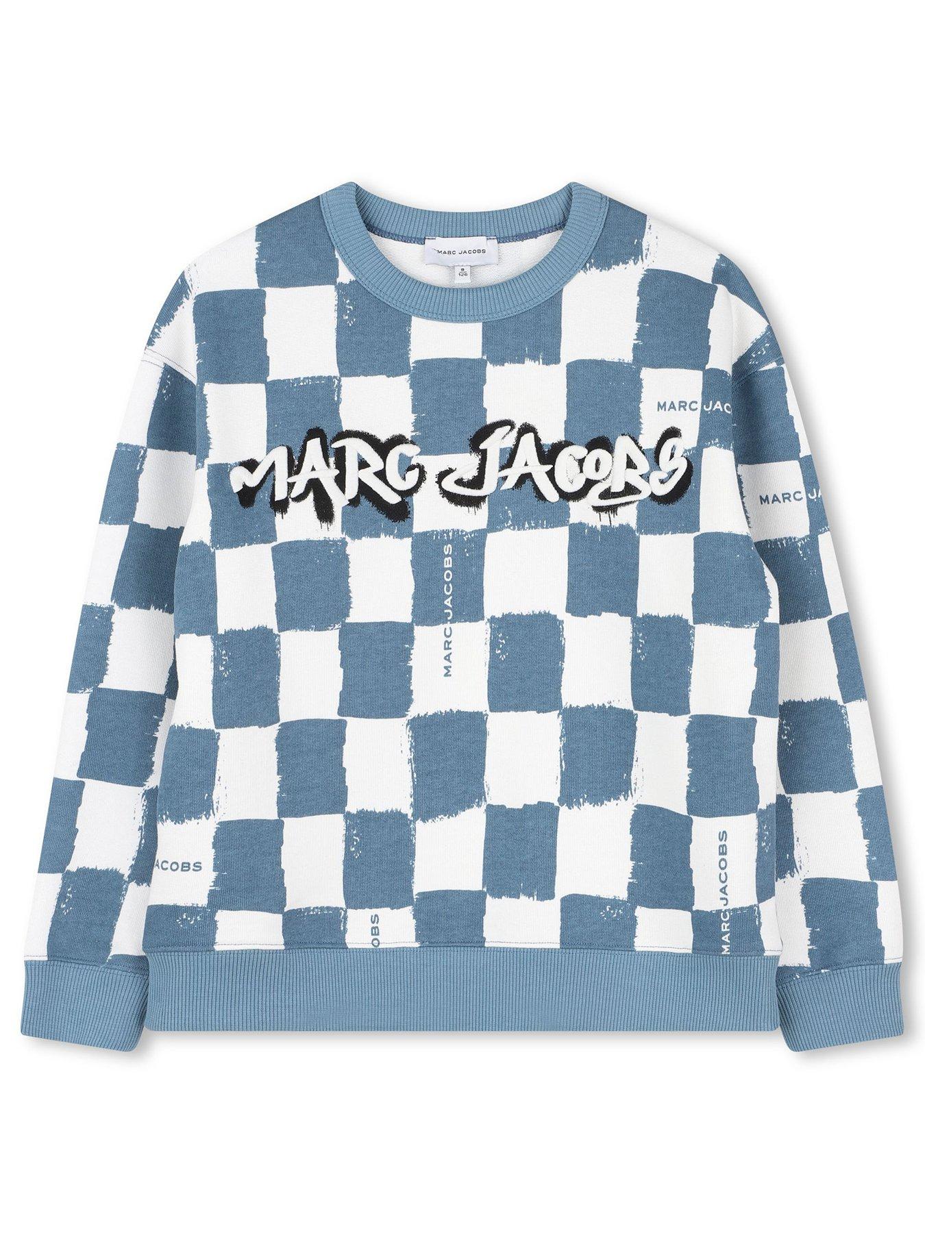 Image 1 of 3 of MARC JACOBS Boys Checkerboard Sweat Top - Blue