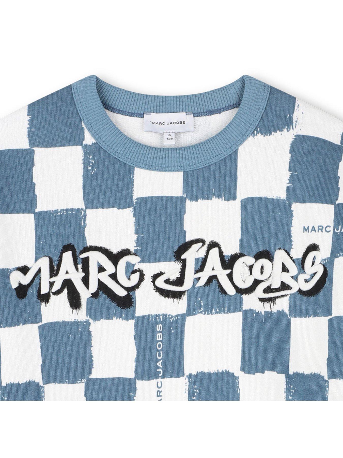 Image 3 of 3 of MARC JACOBS Boys Checkerboard Sweat Top - Blue