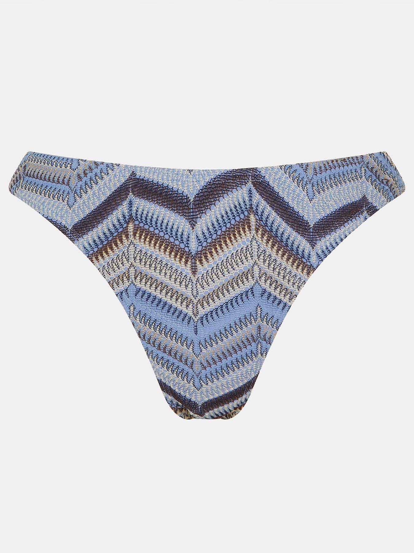  image of accessorize-zig-zag-crochet-bikini-bottoms-multi