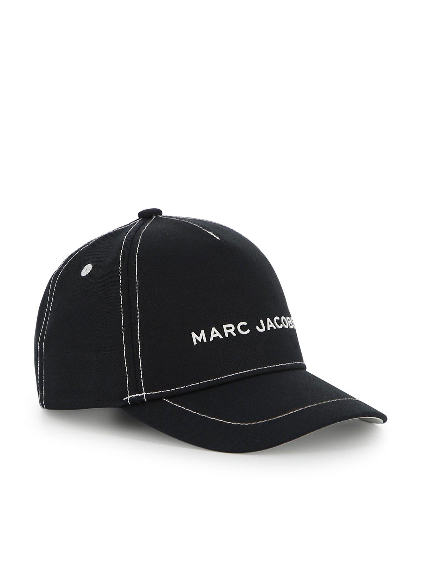 front image of marc-jacobs-boys-logo-cap-black