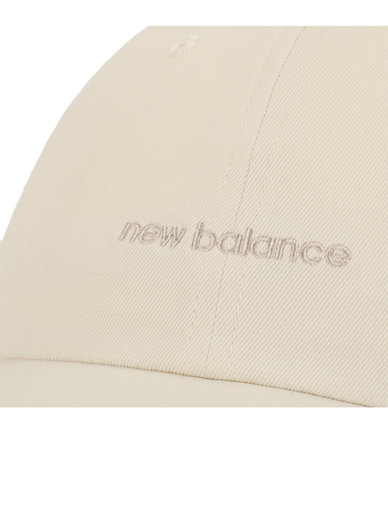  image of new-balance-womens-6-panel-linear-logo-hat-white