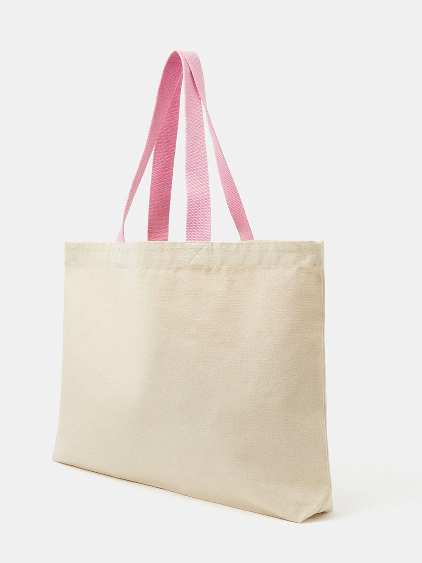  image of accessorize-cross-stitch-heart-shopper-bag-cream