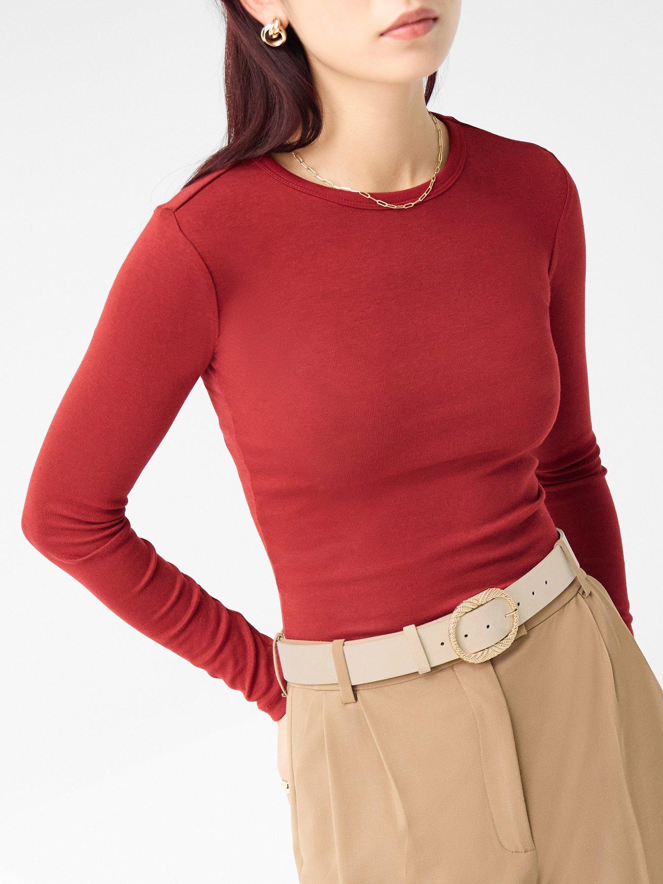  image of accessorize-textured-buckle-leather-belt-mink