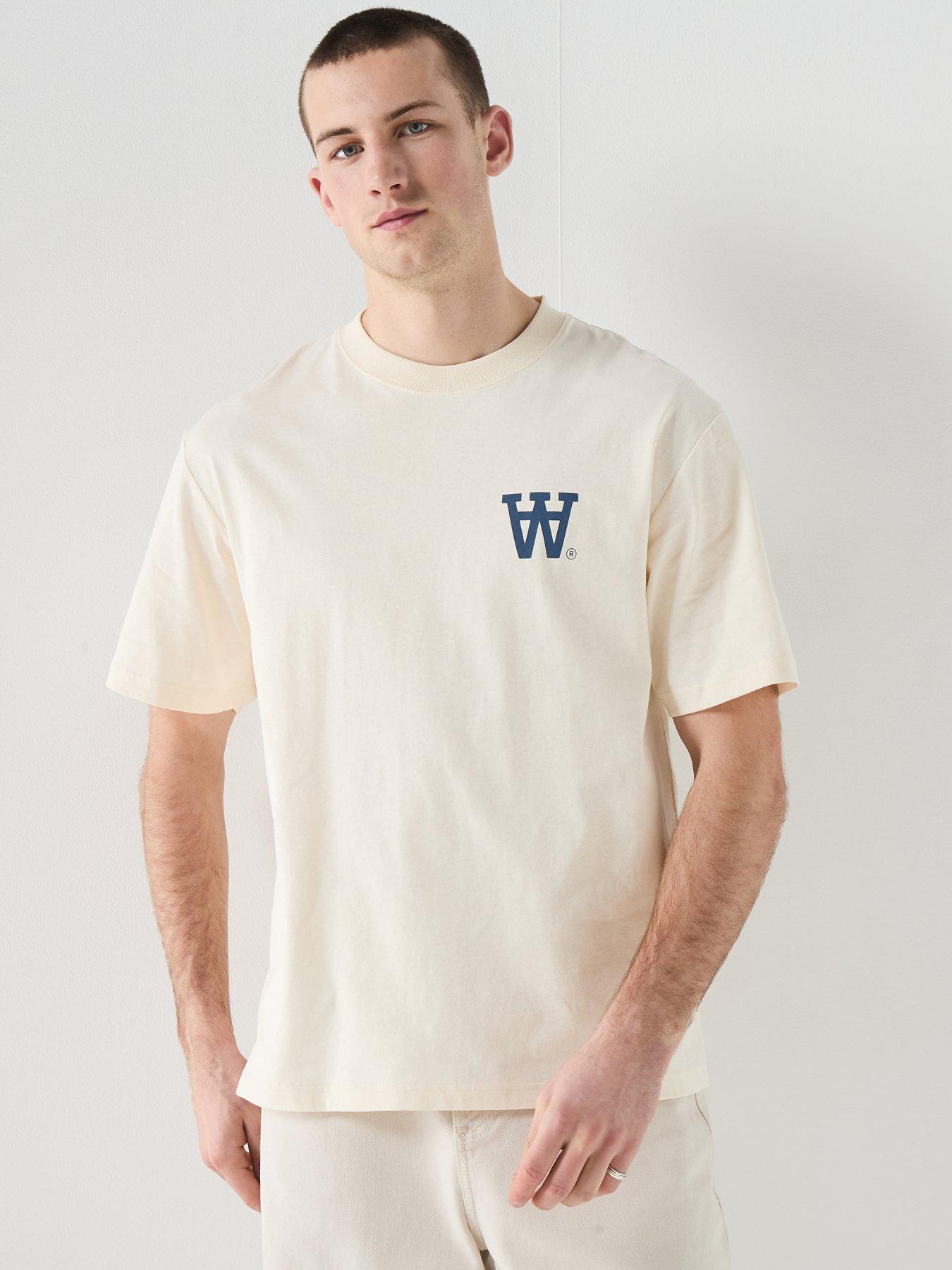 Double A by Wood Wood WWLiam Logo T-Shirt - Off White