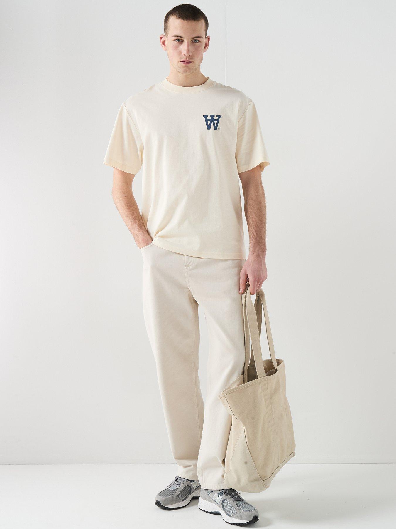 Image 3 of 6 of Double A by Wood Wood WWLiam Logo&nbsp;T-Shirt - Off White