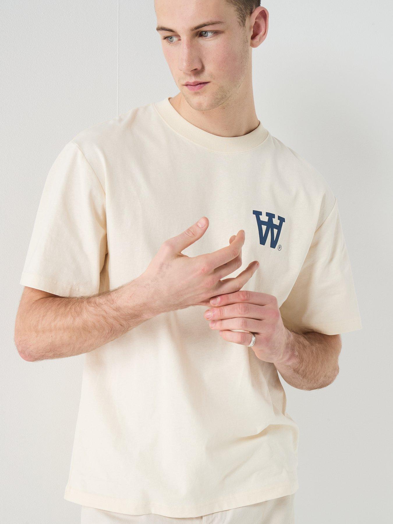 Image 5 of 6 of Double A by Wood Wood WWLiam Logo&nbsp;T-Shirt - Off White