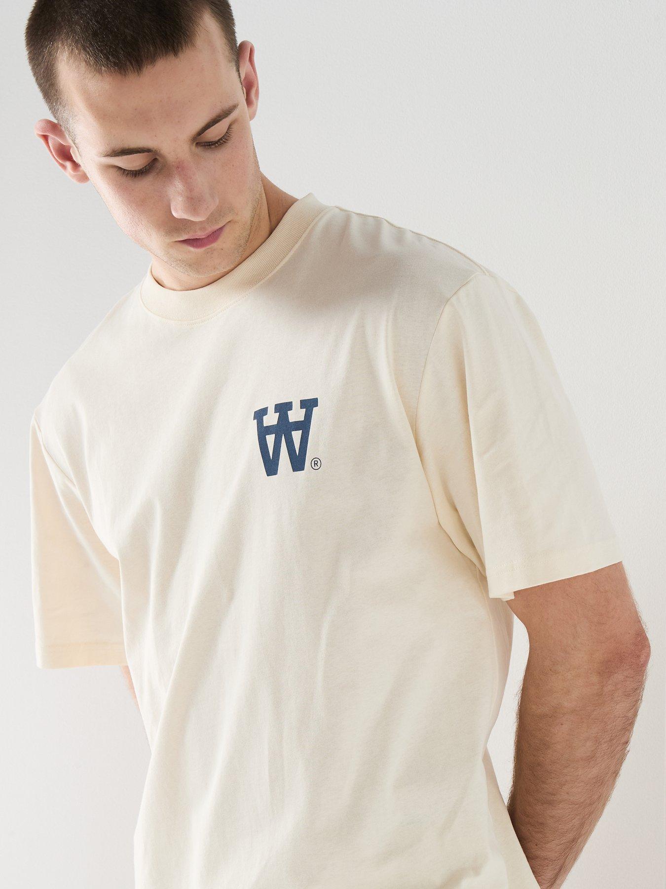Image 6 of 6 of Double A by Wood Wood WWLiam Logo&nbsp;T-Shirt - Off White