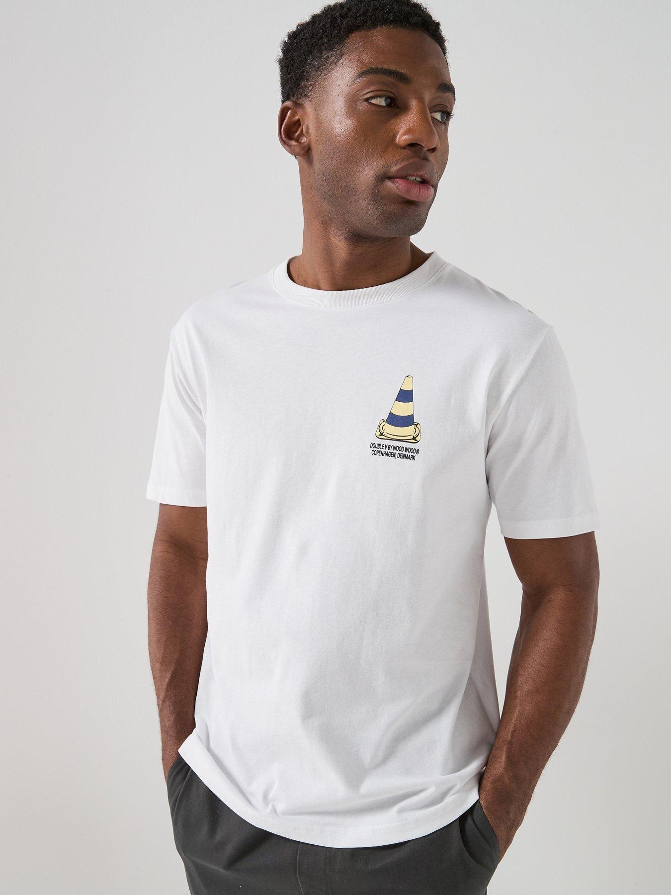 Double A by Wood Wood WWAce Cone Graphic T-Shirt - White