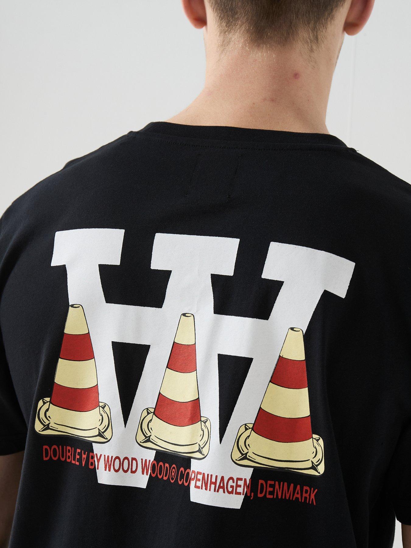 Image 6 of 6 of Double A by Wood Wood Cone T-Shirt - Black